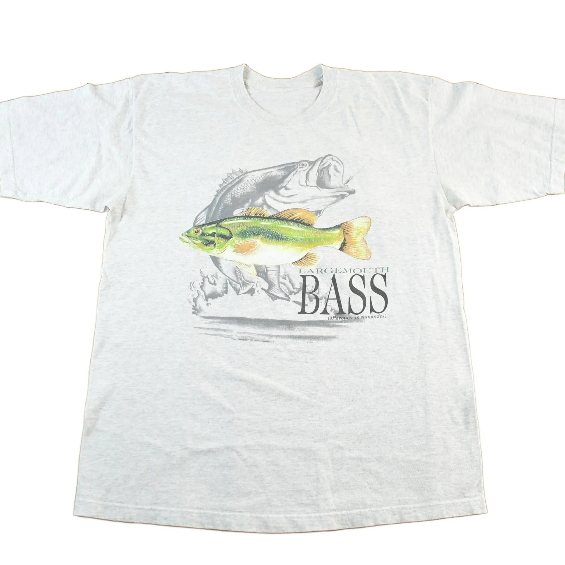 Vintage 1990s Large Mouth Bass Graphic T Shirt Men's XL