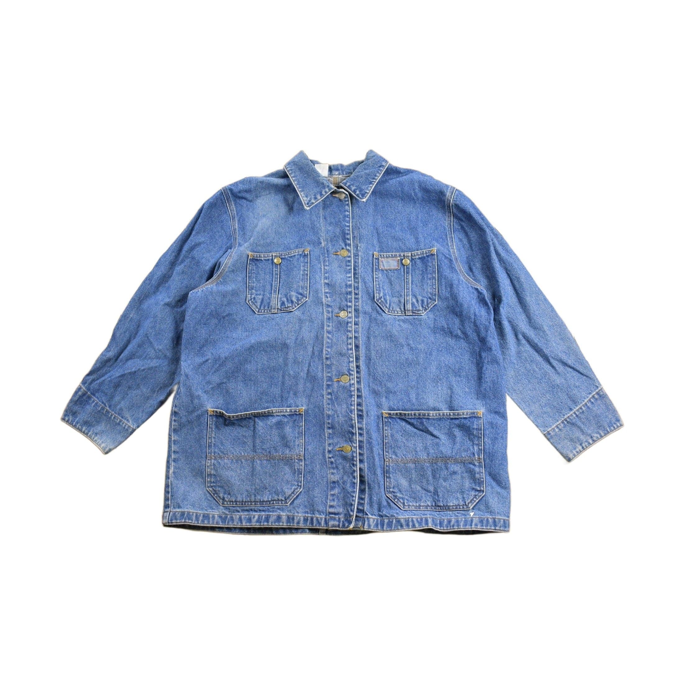 Vintage 1990s Lauren Ralph Lauren Denim Chore Coat Men's 2XL