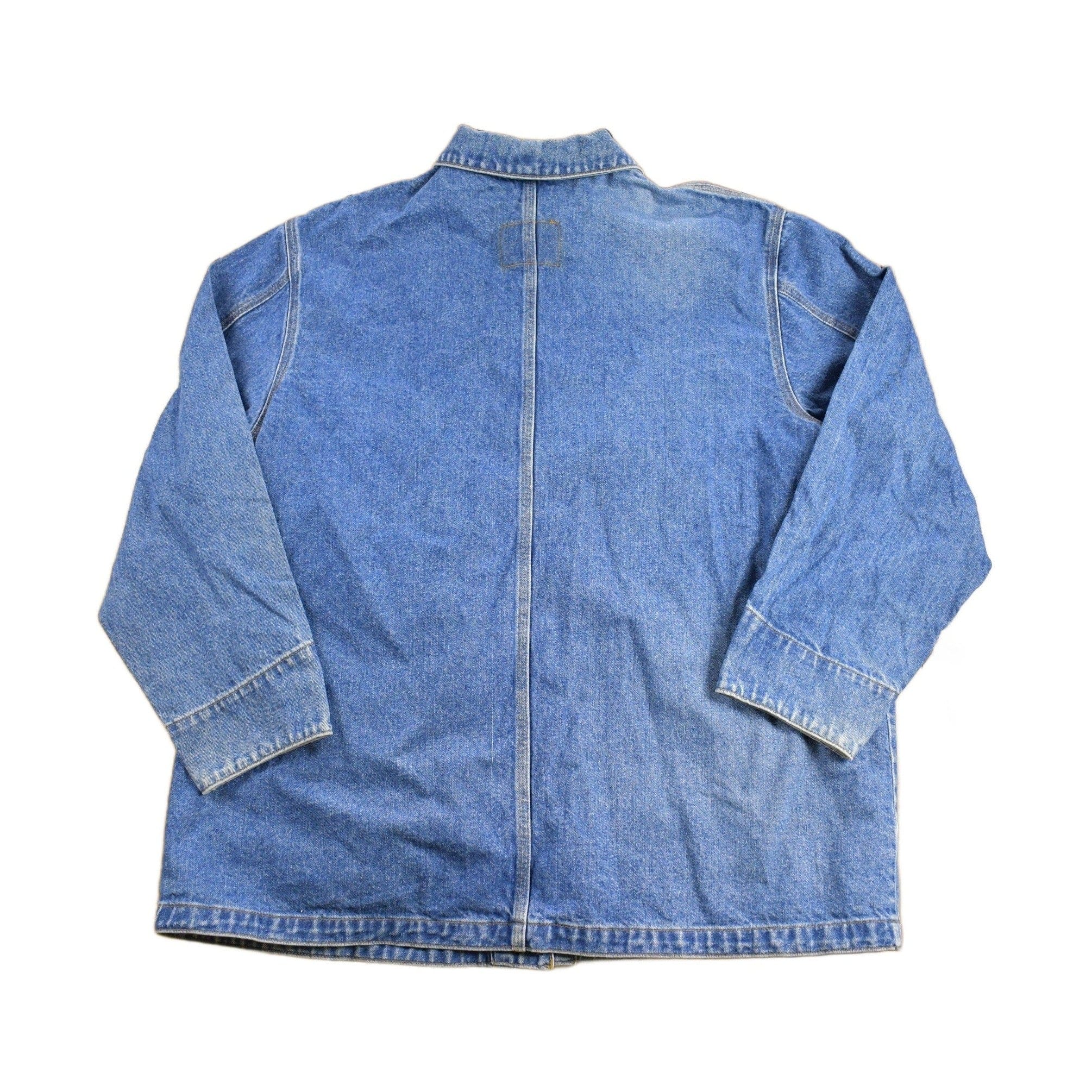 Vintage 1990s Lauren Ralph Lauren Denim Chore Coat Men's 2XL - Image 2