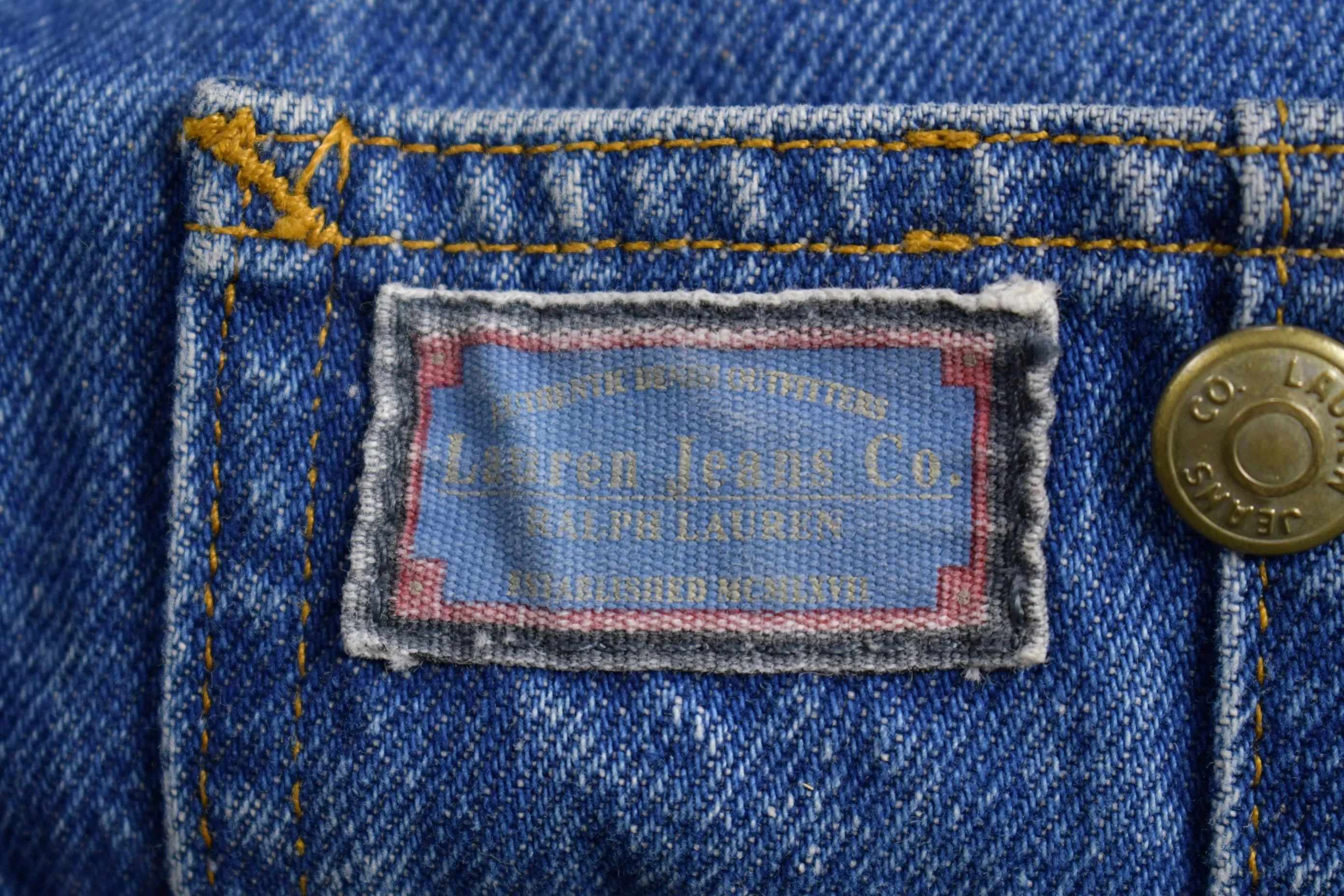 Vintage 1990s Lauren Ralph Lauren Denim Chore Coat Men's 2XL - Image 3