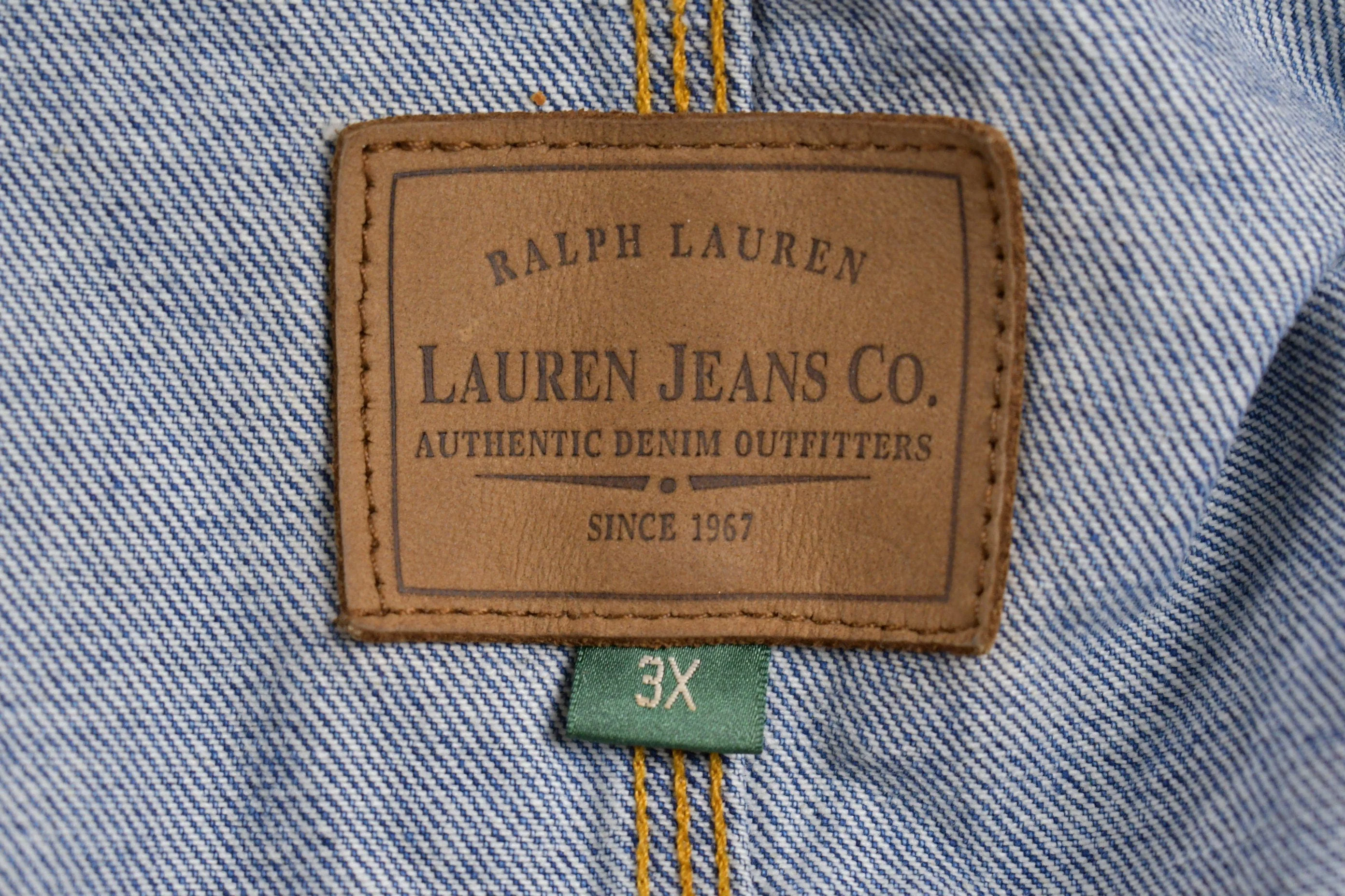 Vintage 1990s Lauren Ralph Lauren Denim Chore Coat Men's 2XL - Image 4