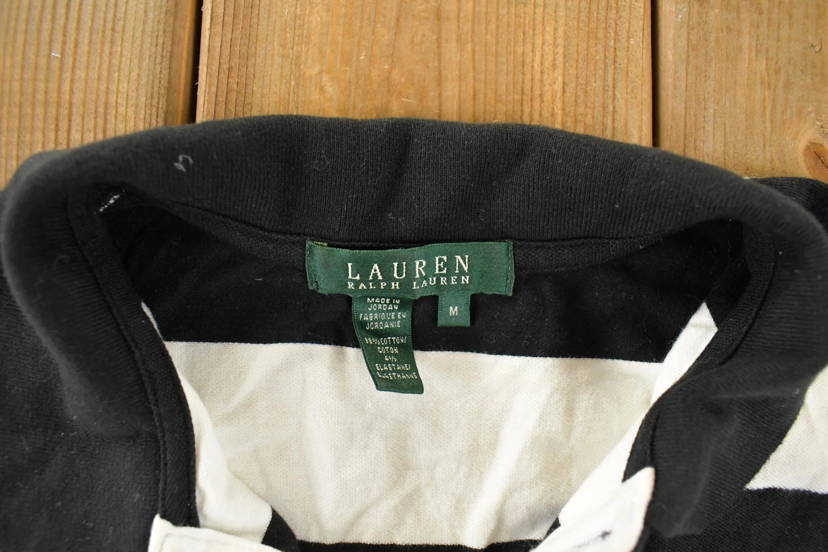 Vintage 1990s Lauren Ralph Lauren Striped Sleeveless Polo Shirt Women's Medium - Image 4