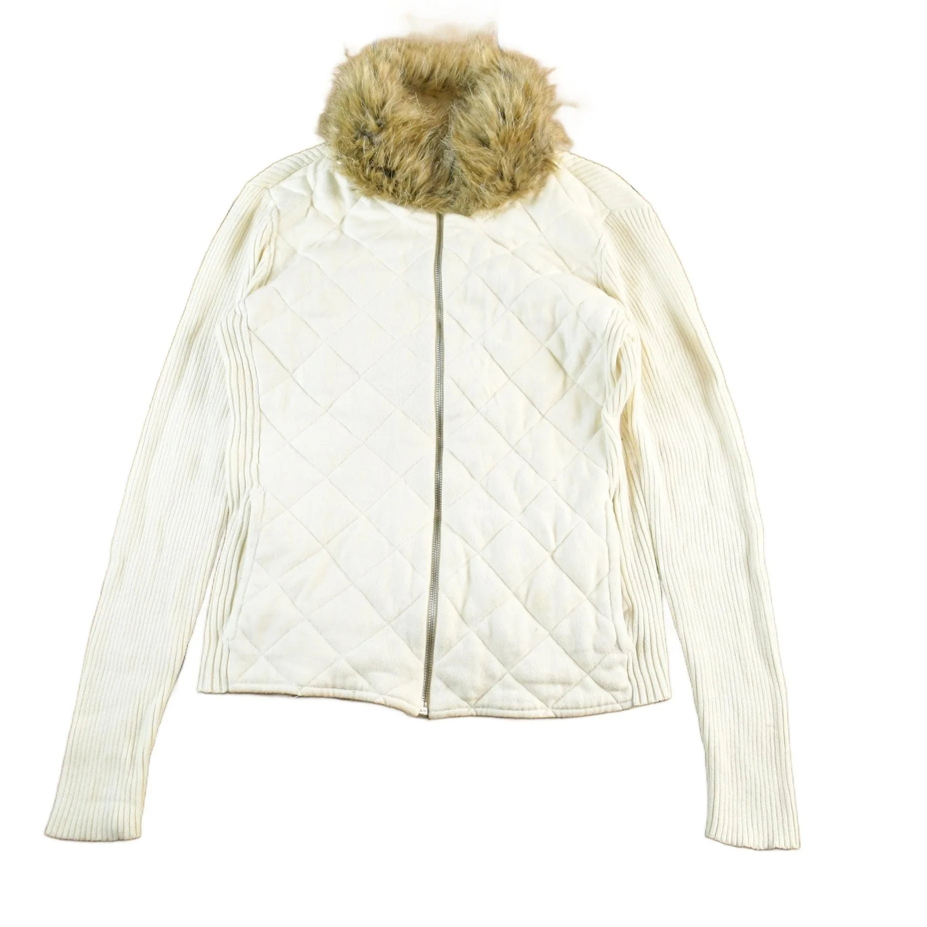 Vintage 1990s Lauren Ralph Lauren Wool Knit Full Zip Sweater Jacket Women's Medium