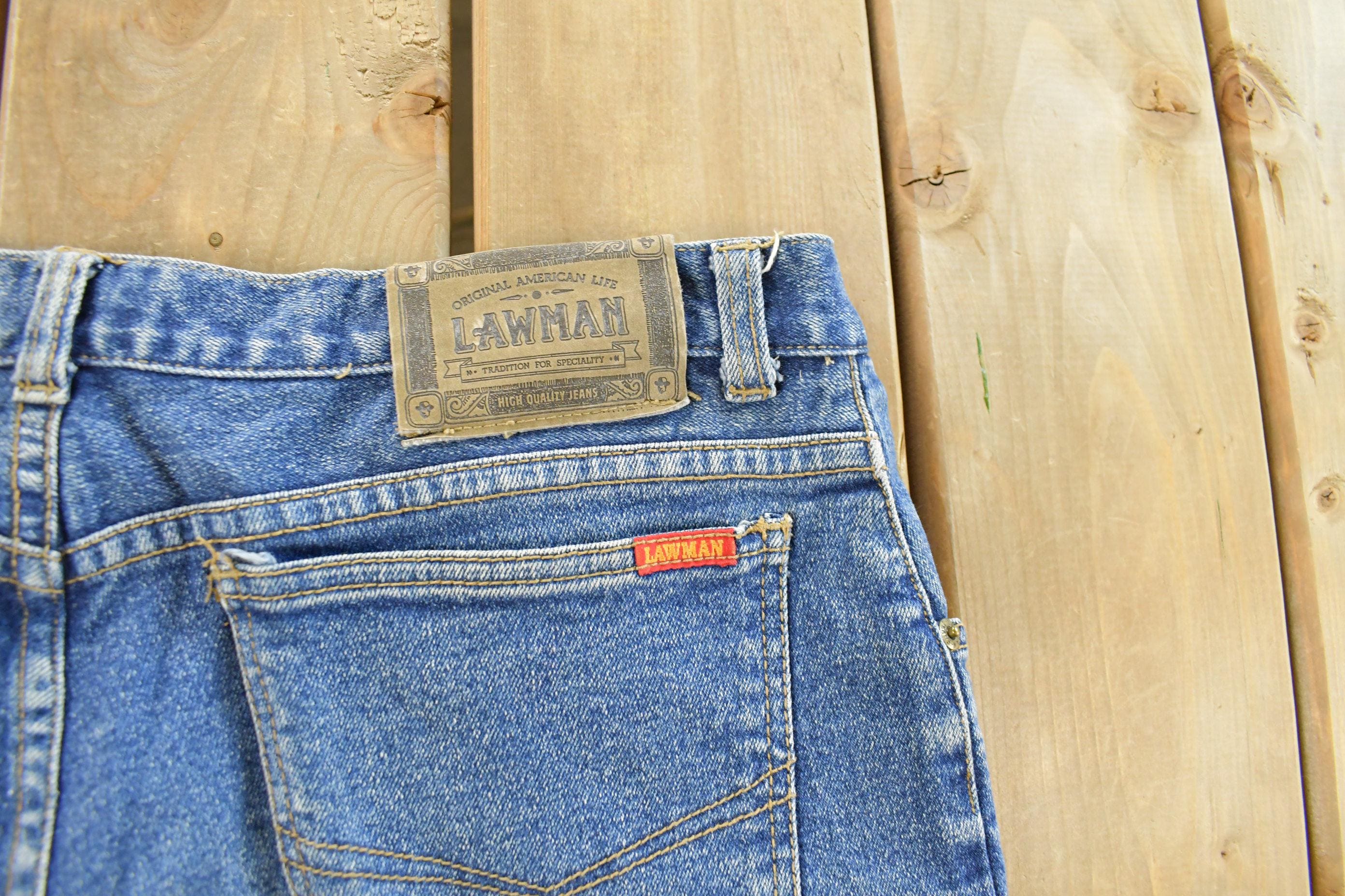 Vintage 1990s Lawman Denim Jeans Men's 33 x 30 - Image 6