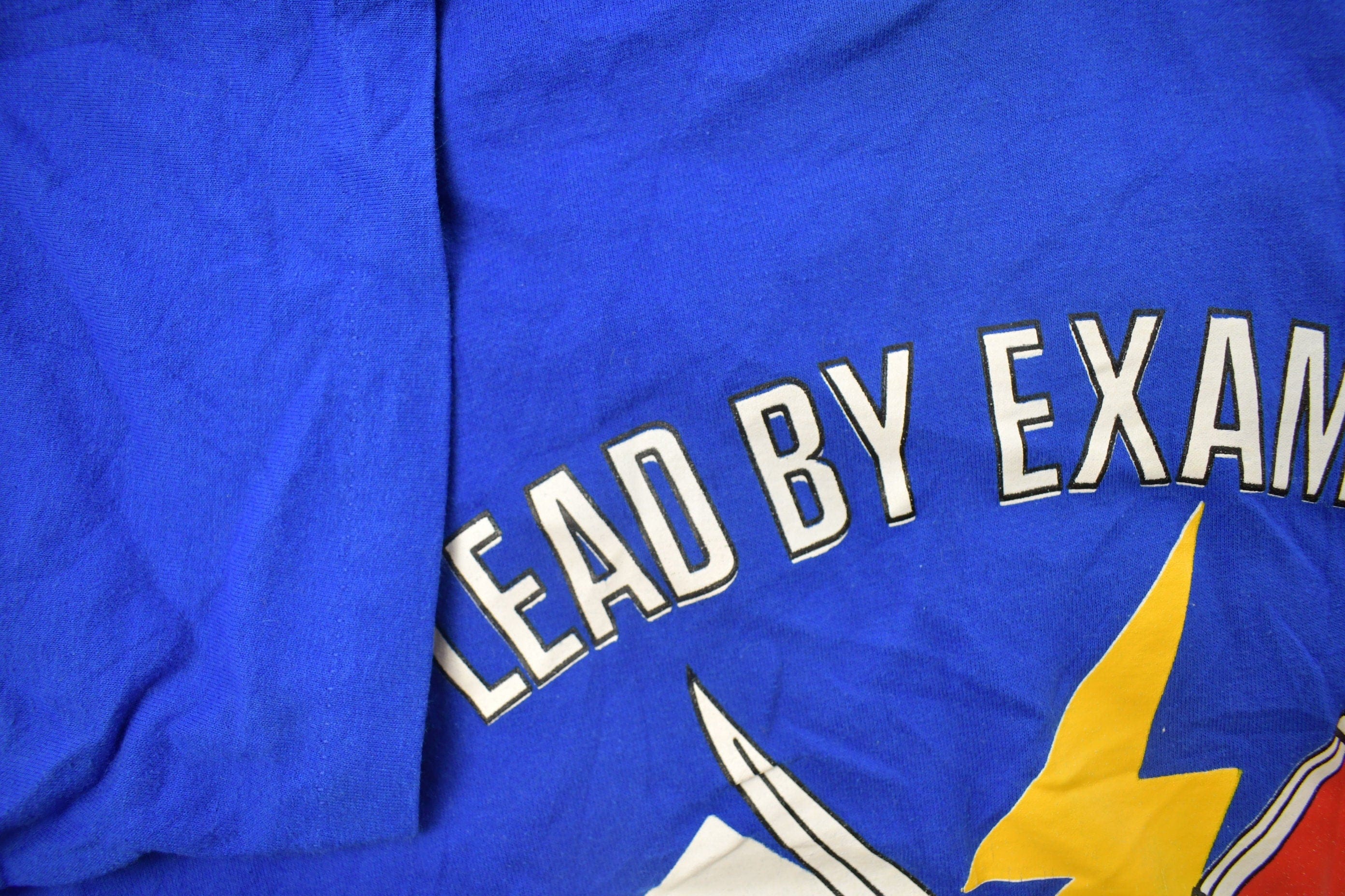 Vintage 1990s Lead By Example Graphic T Shirt Men's Large - Image 4