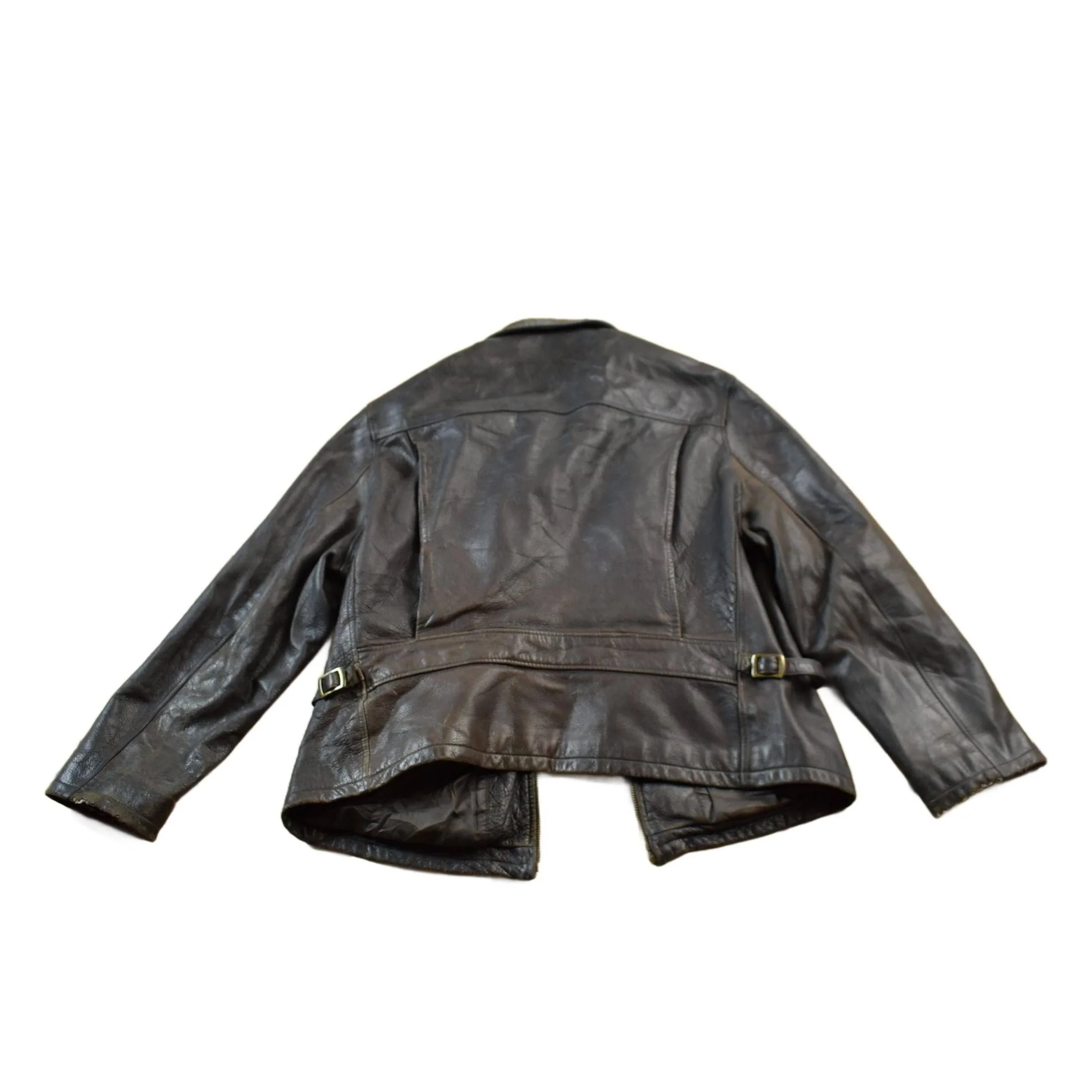 Vintage 1990s Leather Zip Up Lamb Skin Jacket Women's M - Image 2