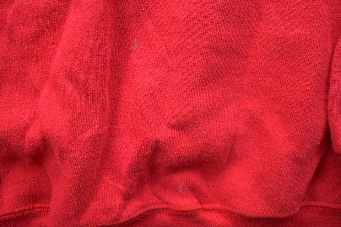 Vintage 1990s Lee Blank Red Crewneck Sweatshirt Men's XS - Image 7