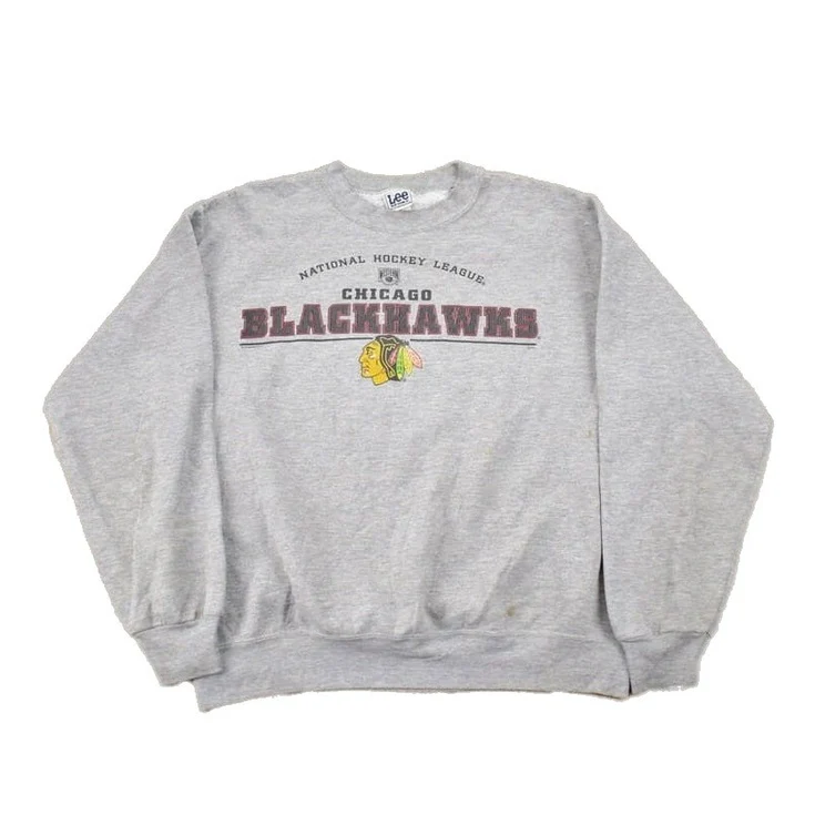 Vintage 1990s Lee Sport Chicago Blackhawks NHL Crewneck Sweatshirt Men's Large