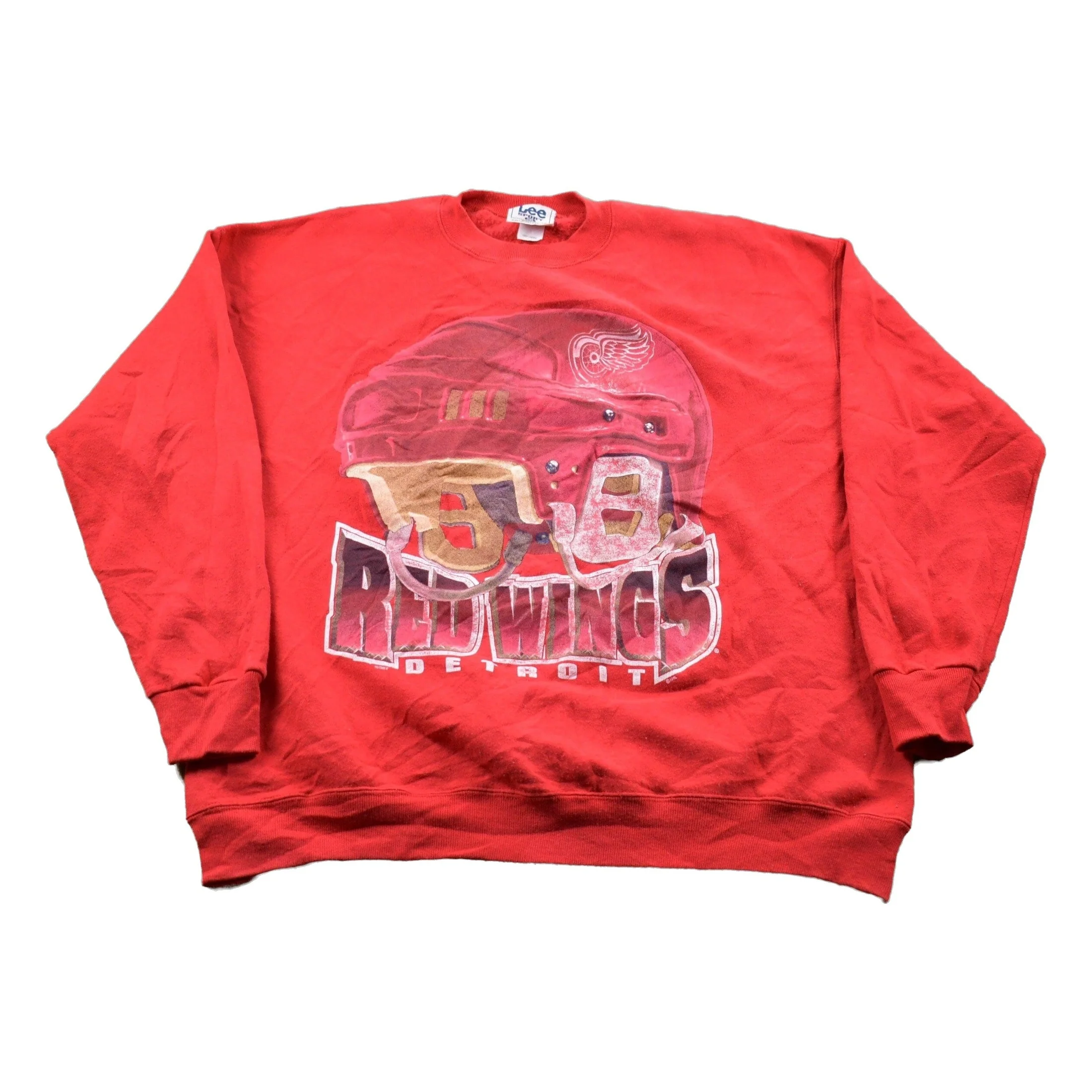Vintage 1990s Lee Sport Detroit Red Wings Crewneck Sweatshirt Men's 2XL