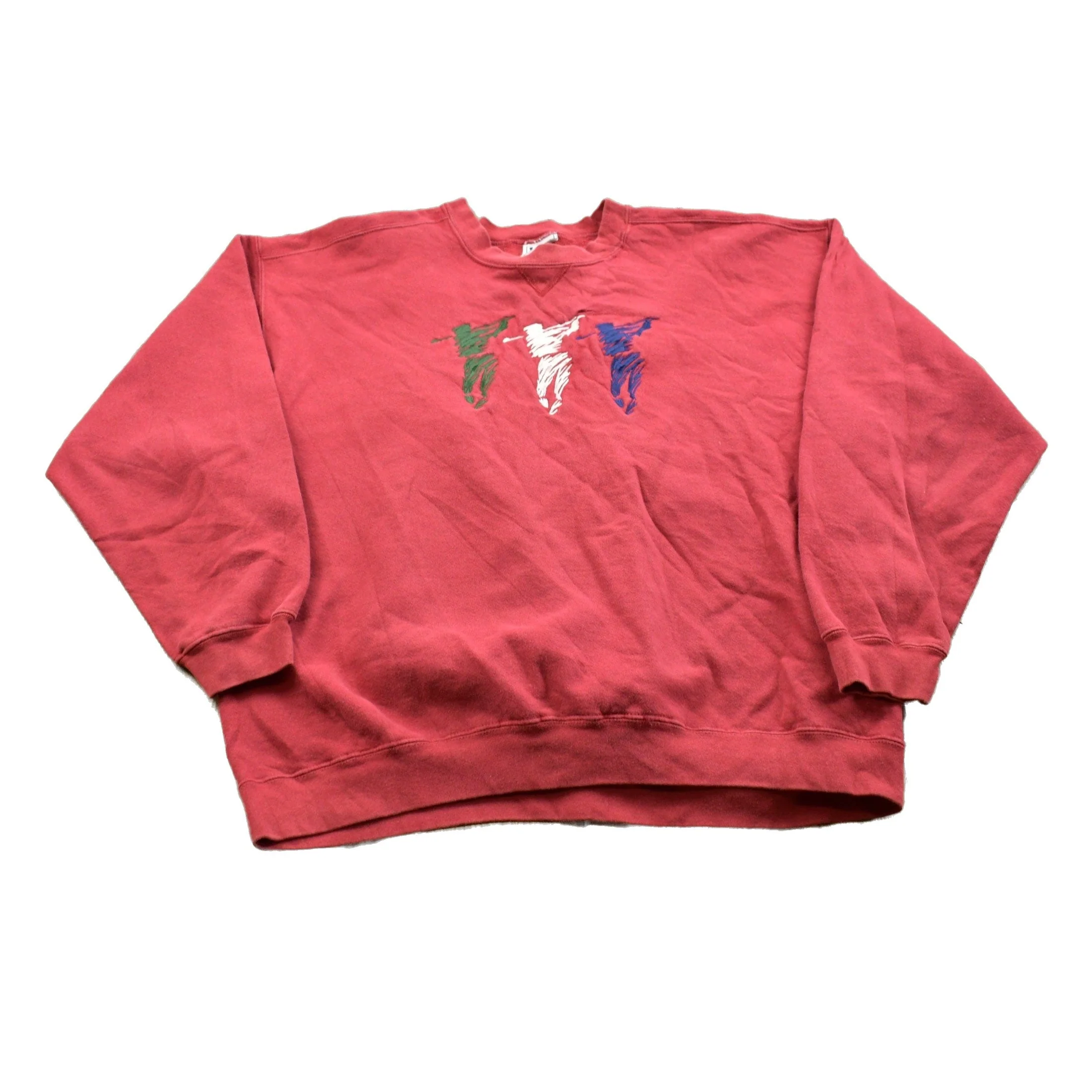 Vintage 1990s Lee Sport Golf Theme Crewneck Sweatshirt Men's XL