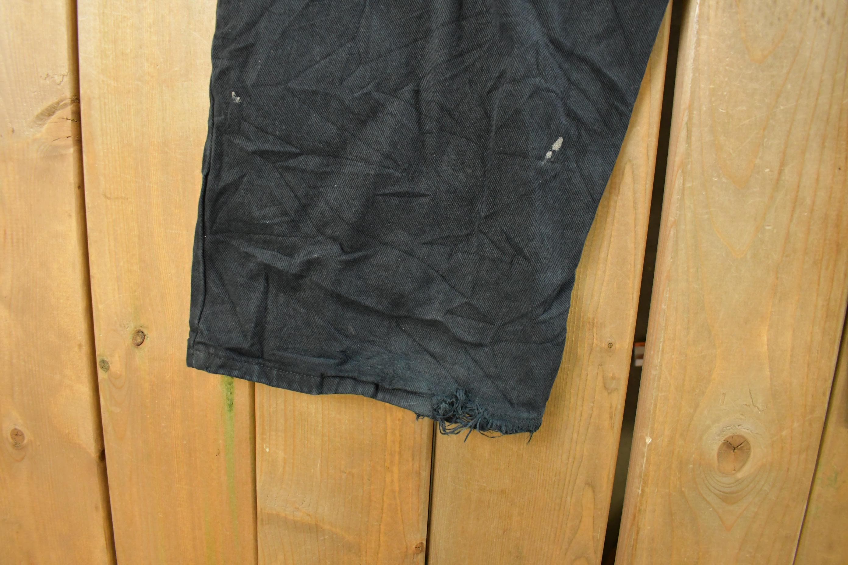 Vintage 1990s Levi Silver Tab Loose Wide Leg Denim Jeans Men's 42 x 32 - Image 7