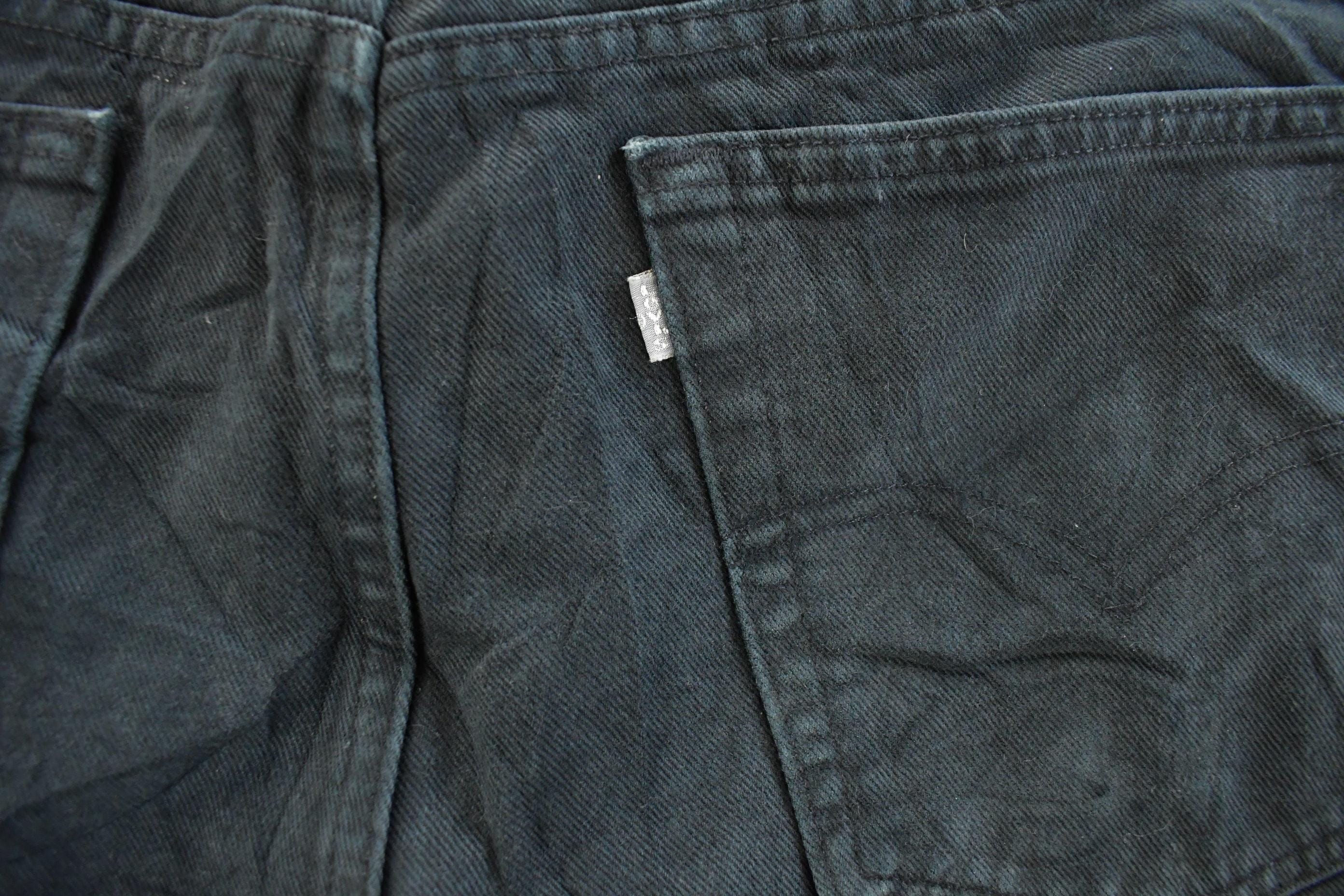 Vintage 1990s Levi Silver Tab Loose Wide Leg Denim Jeans Men's 42 x 32 - Image 8