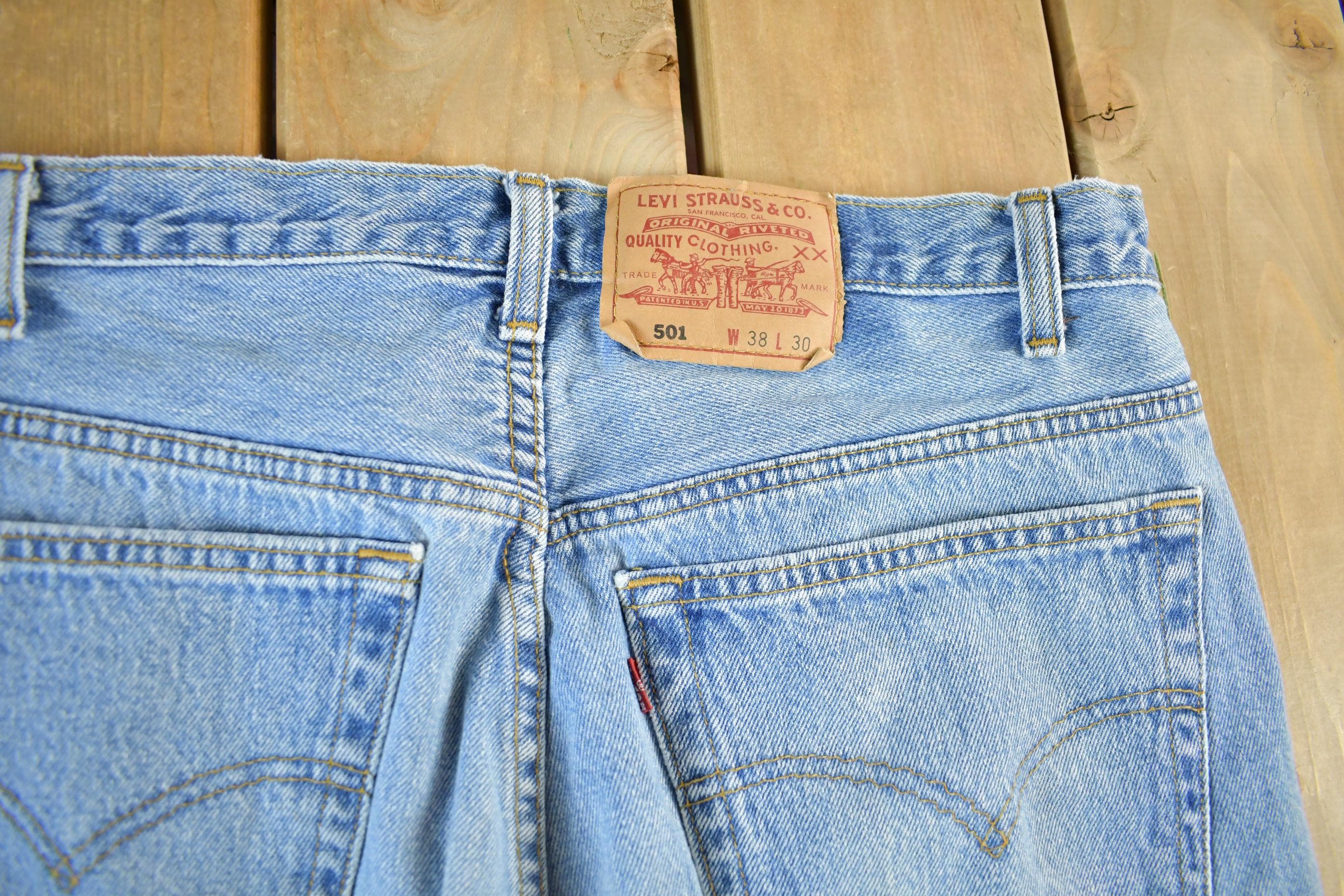 Vintage 1990s Levi's 501 Denim Jeans Men's Large 36 x 30 - Image 6
