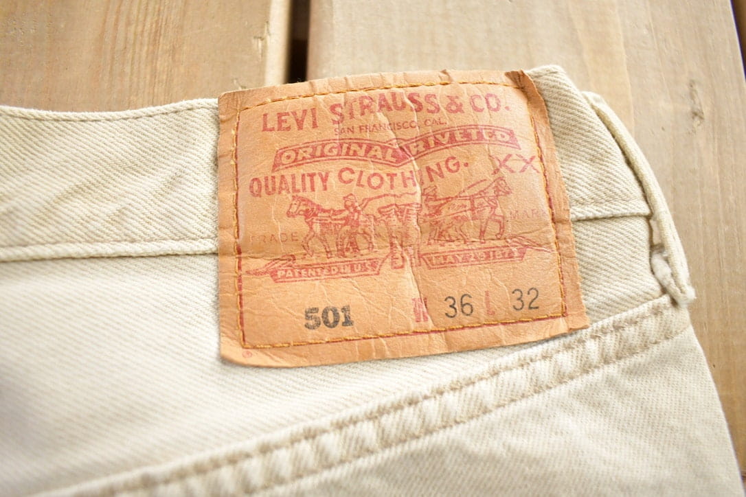 Vintage 1990s Levi's 501 Jeans Size Streetwear Made In USA Size 36x32 - Image 6