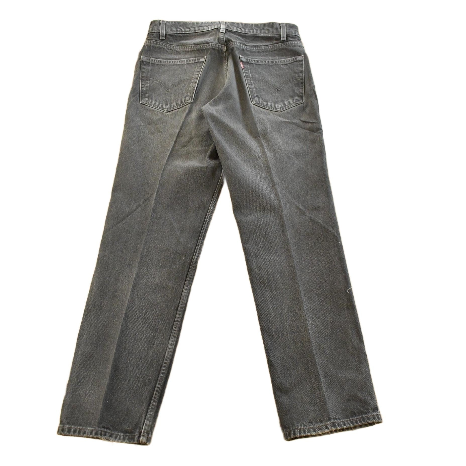Vintage 1990s Levi's 505 Regular Straight Fit Starched Denim Jeans Men's Men's 32 x 30 - Image 2