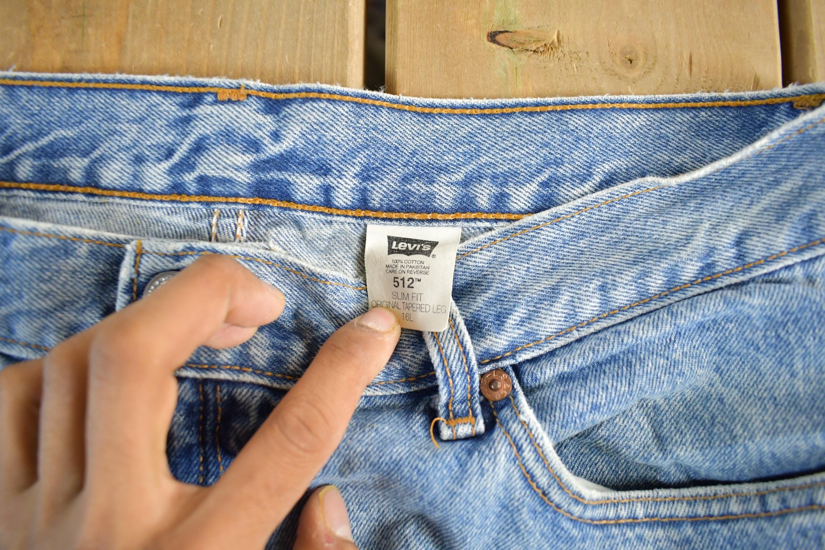Vintage 1990s Levi's 512 Denim Jeans Women's 34 x 30 - Image 4