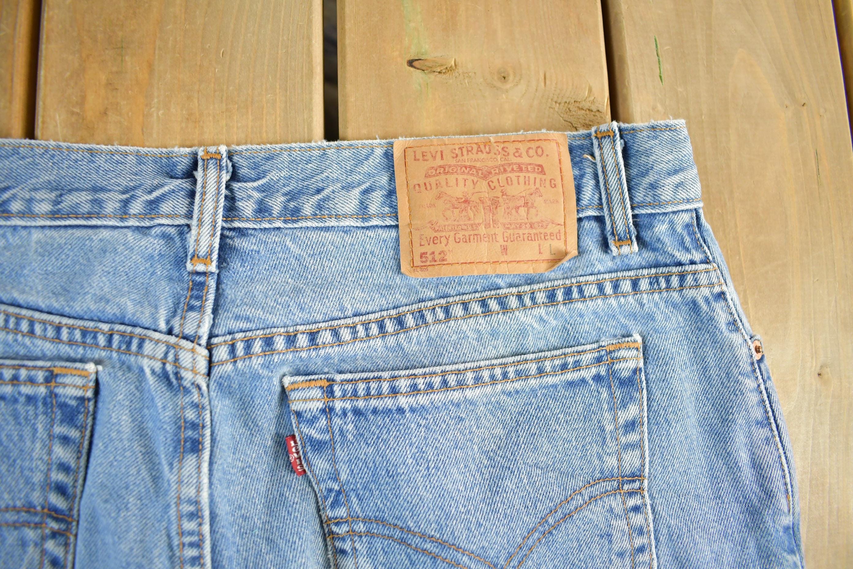 Vintage 1990s Levi's 512 Denim Jeans Women's 34 x 30 - Image 5