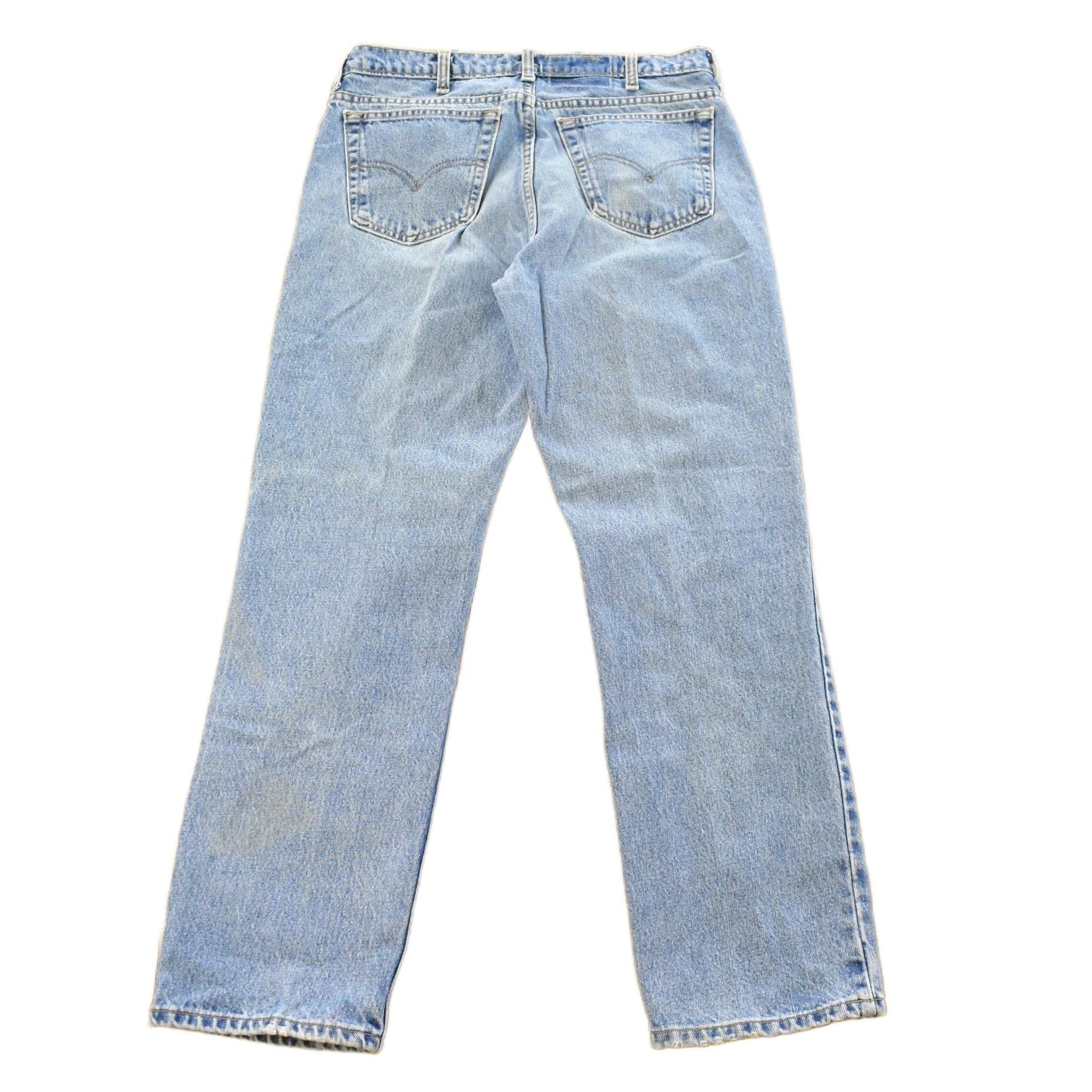 Vintage 1990s Levi's 516 Slim Straight Fit Denim Jeans Men's Men's 34 x 29 - Image 2