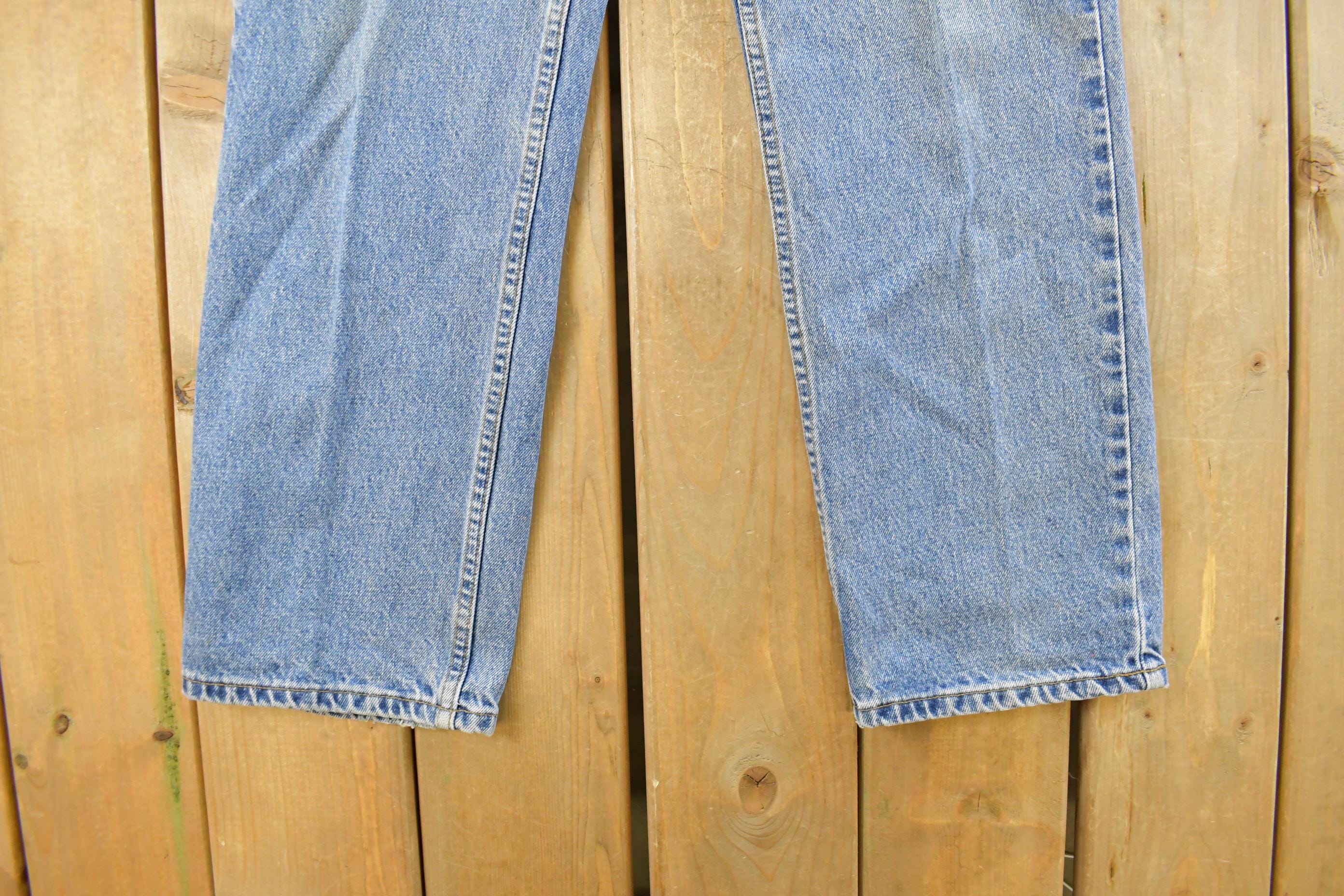 Vintage 1990s Levi's 516 Slim Straight Fit Denim Jeans Men's Men's 34 x 29 - Image 3
