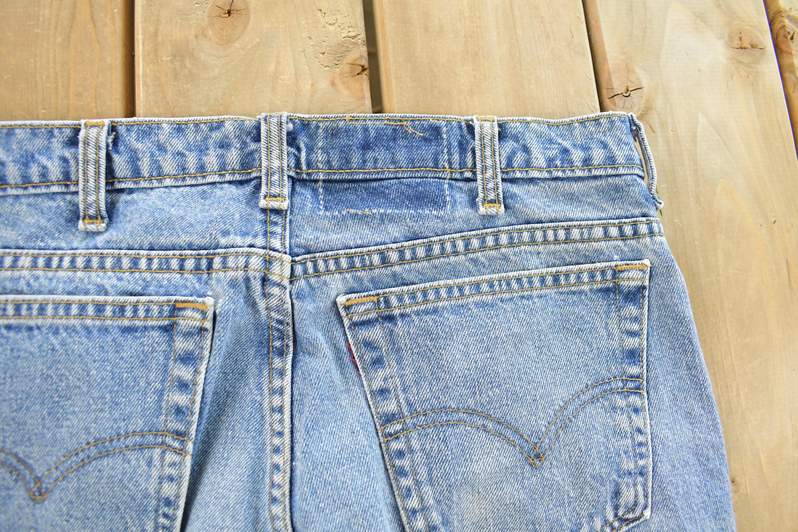 Vintage 1990s Levi's 516 Slim Straight Fit Denim Jeans Men's Men's 34 x 29 - Image 6
