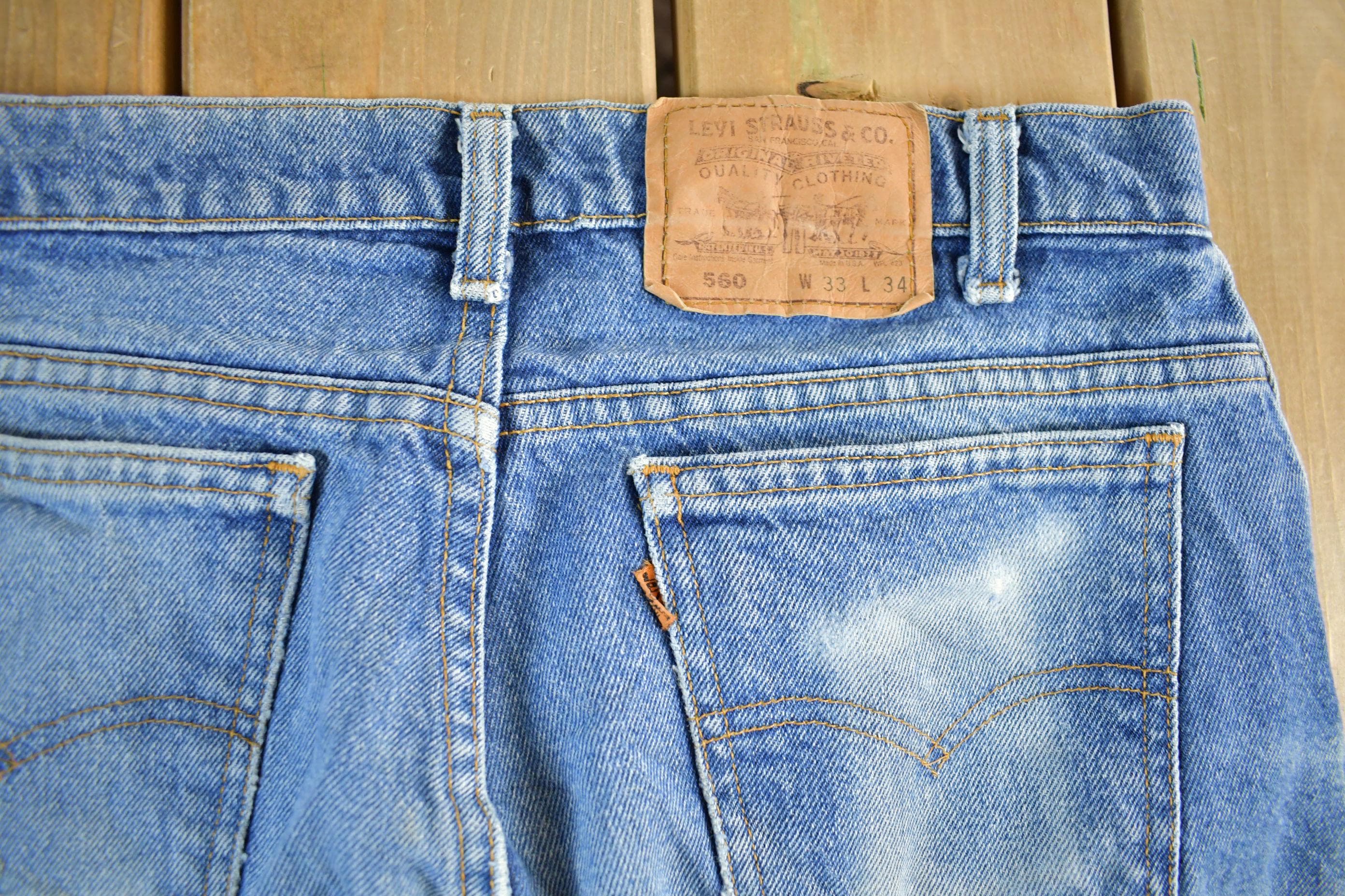 Vintage 1990s Levi's 560 Denim Jeans Women's 33 x 34 - Image 6