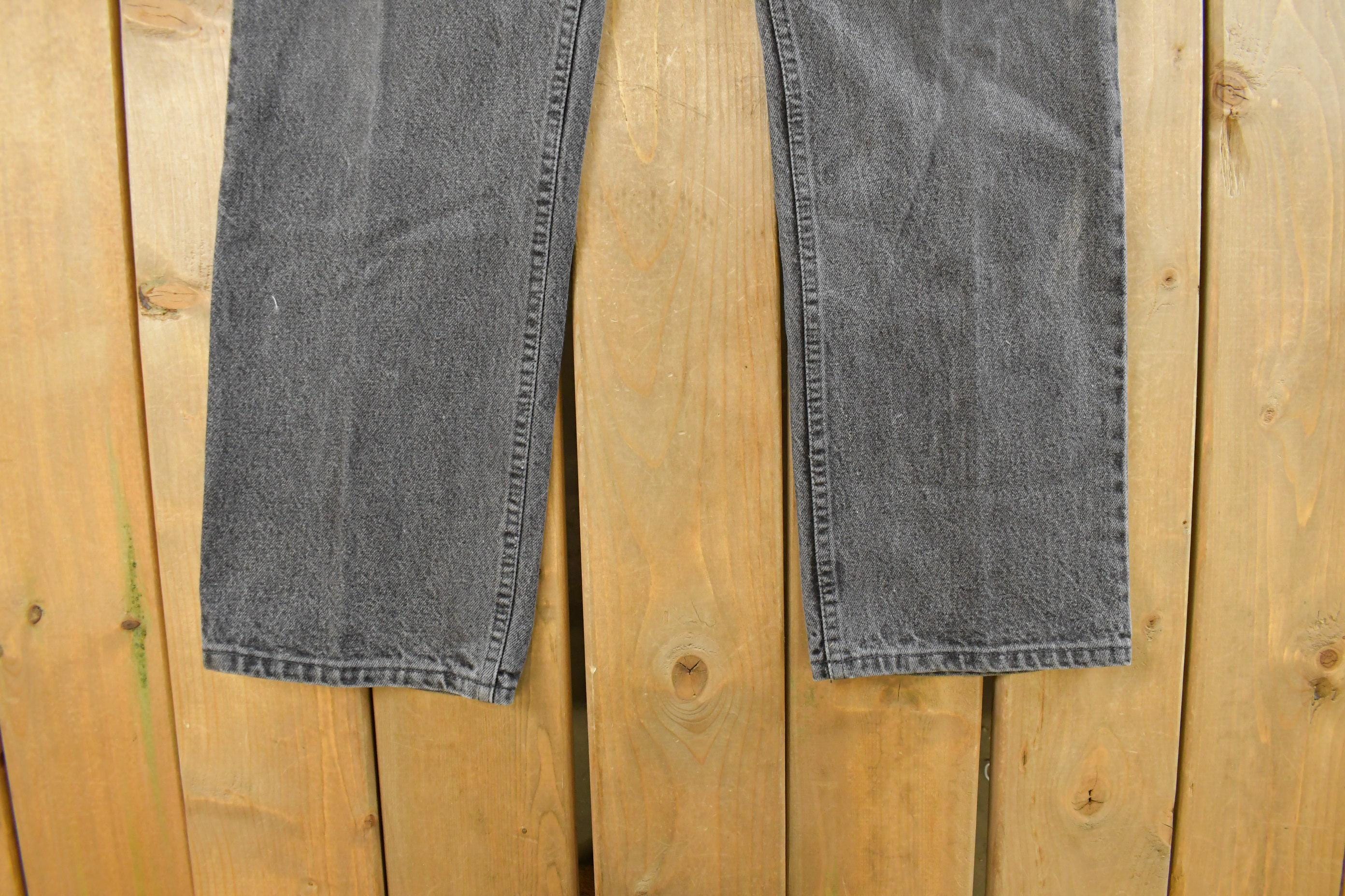 Vintage 1990s Levi's 619 Straight Orange Tab Denim Jeans Men's 36 x 31 - Image 3