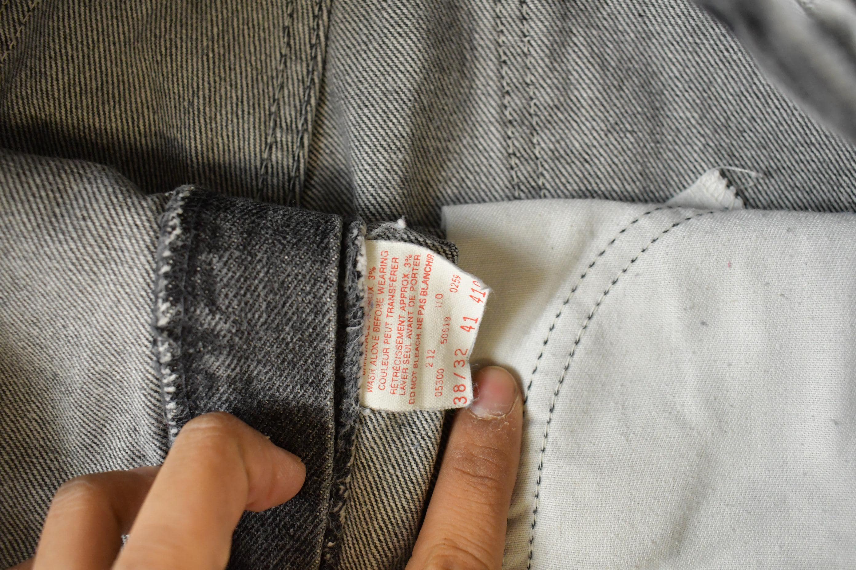 Vintage 1990s Levi's 619 Straight Orange Tab Denim Jeans Men's 36 x 31 - Image 5