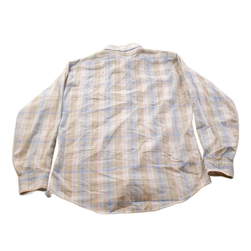 Vintage 1990s Levi's Button Up Plaid Shirt Men's Large - Image 2