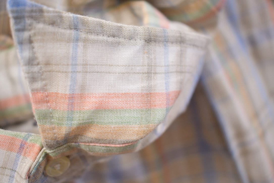 Vintage 1990s Levi's Button Up Plaid Shirt Men's Large - Image 4