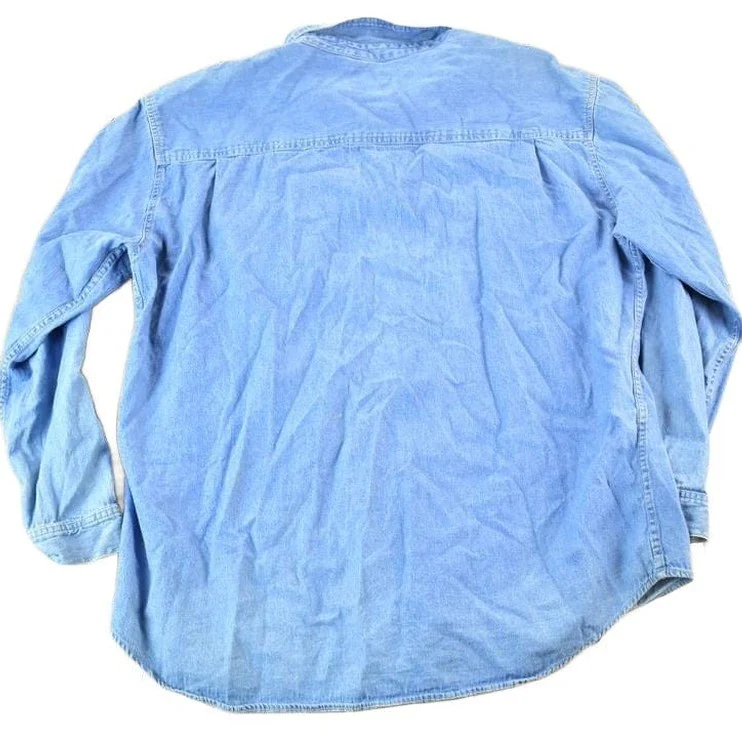Vintage 1990s Levis Denim Button Up Shirt Mens XXXL - Image 2