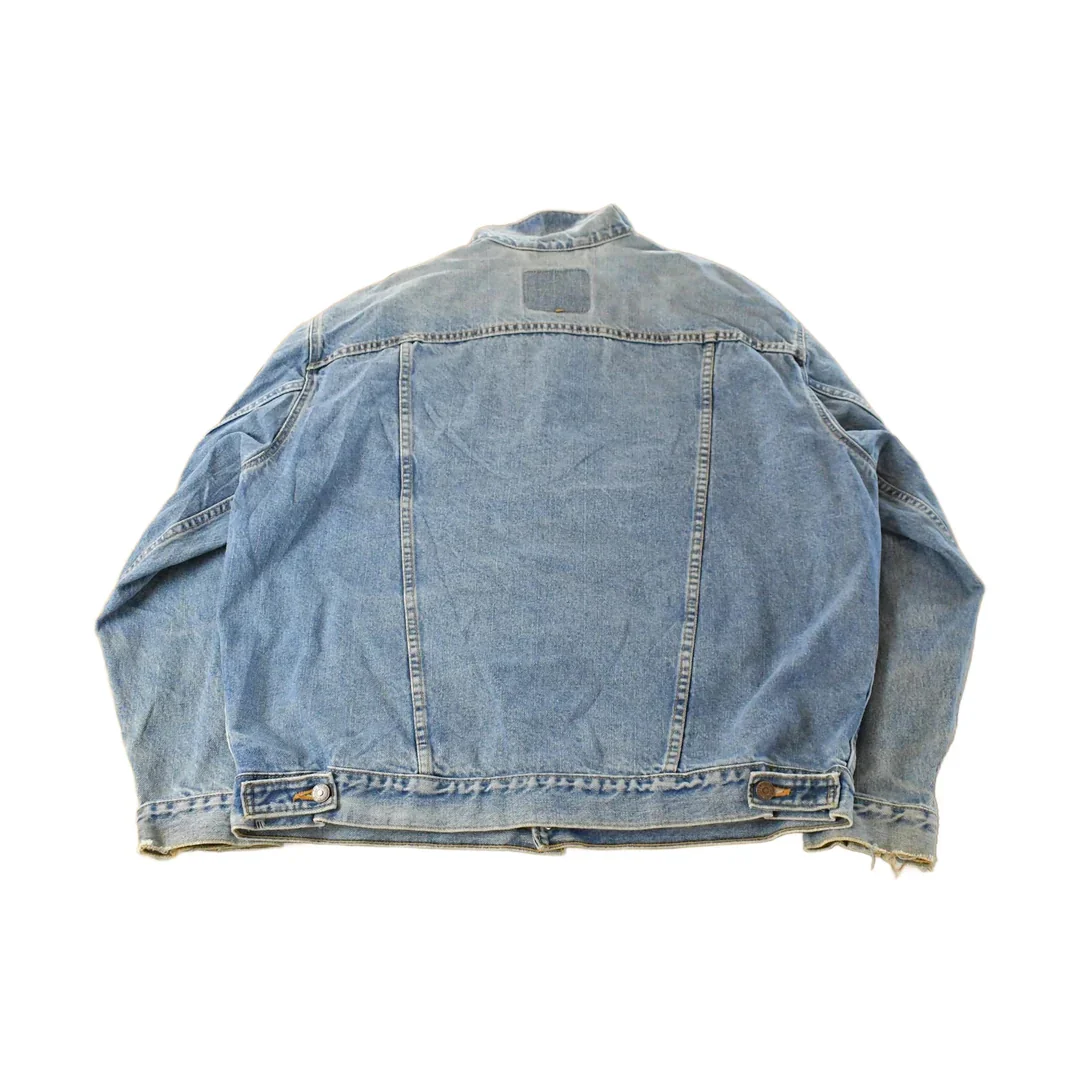 Vintage 1990s Levi's Denim Jean Trucker Jacket Men's XL - Image 2