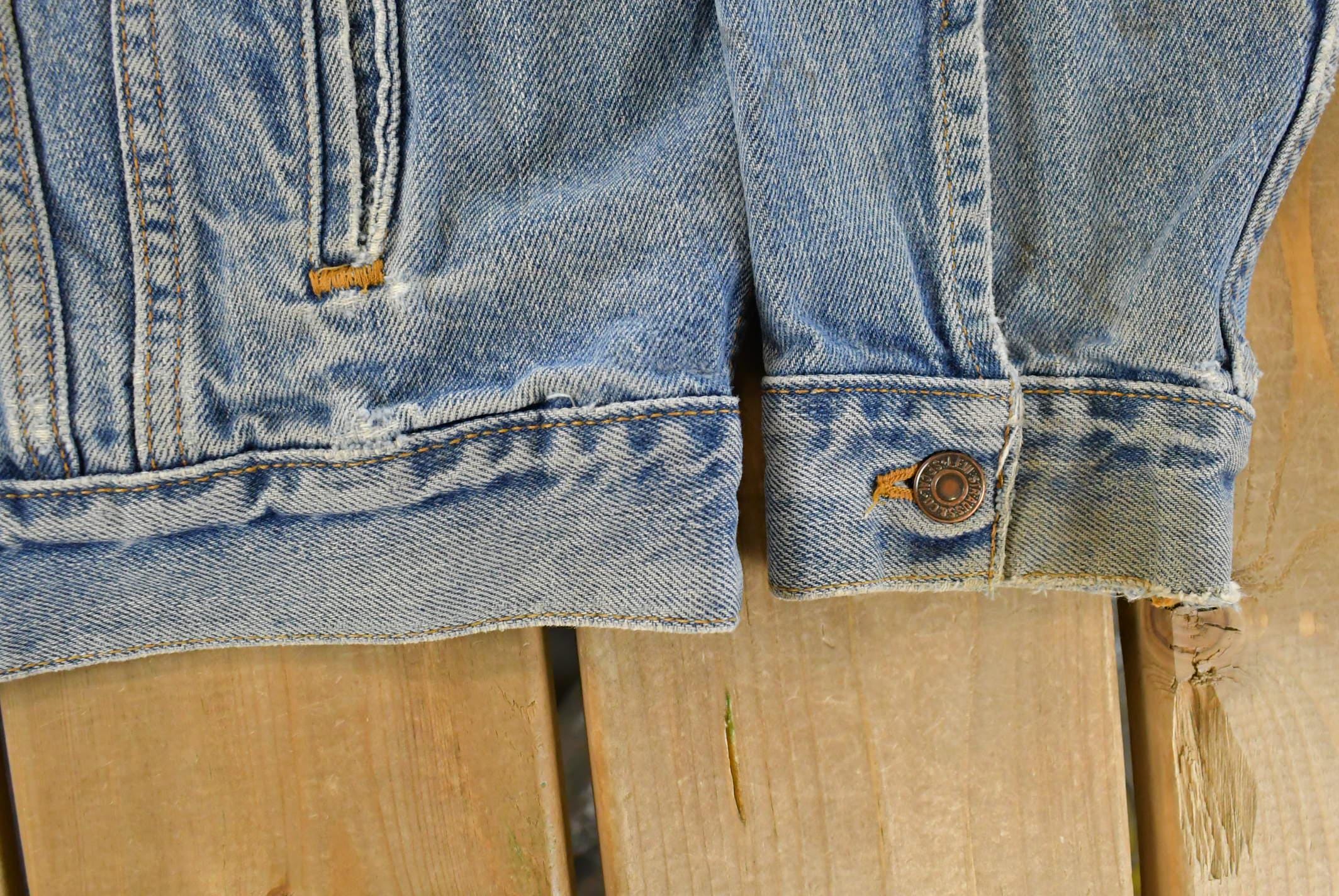 Vintage 1990s Levi's Denim Jean Trucker Jacket Men's XL - Image 5