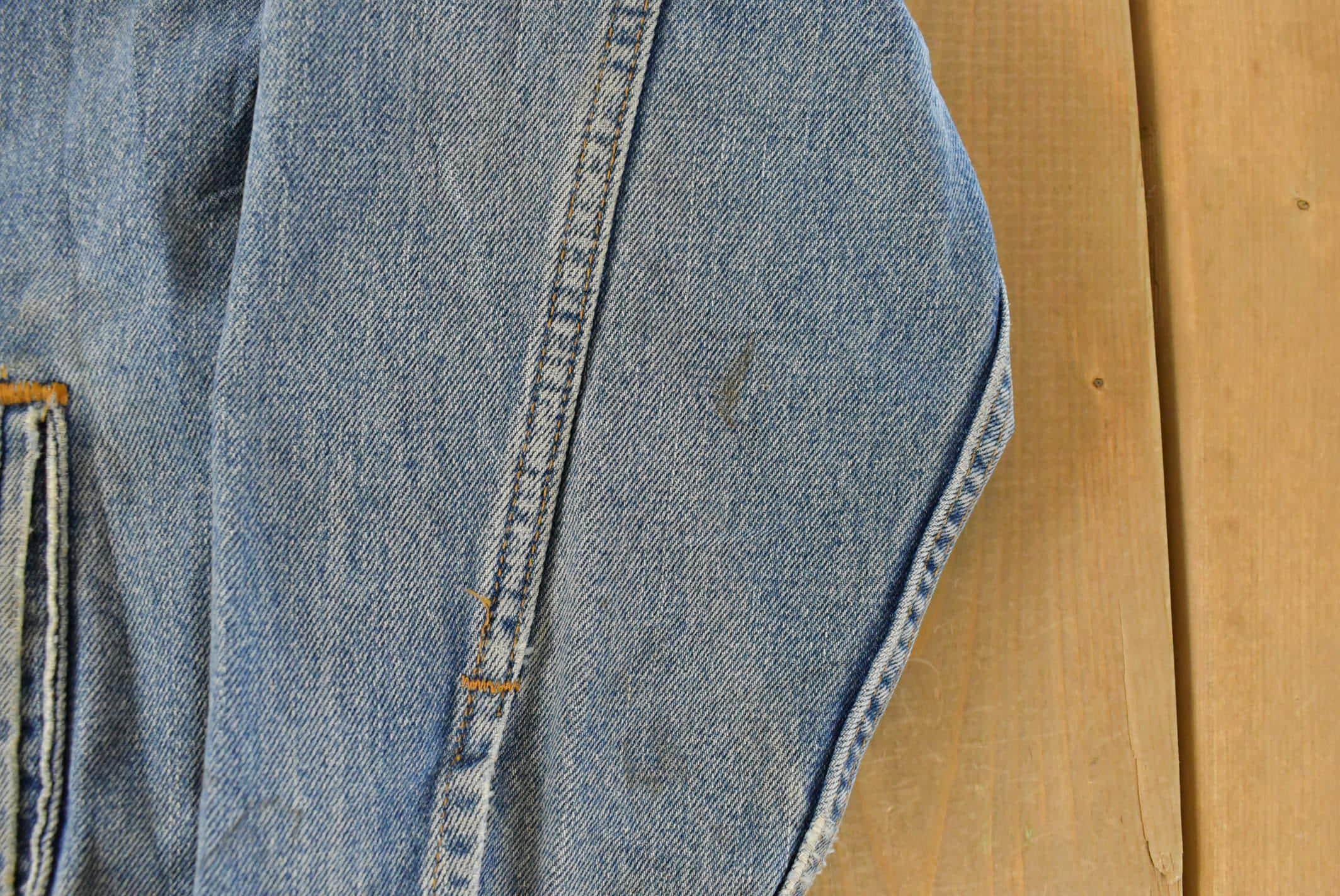 Vintage 1990s Levi's Denim Jean Trucker Jacket Men's XL - Image 6