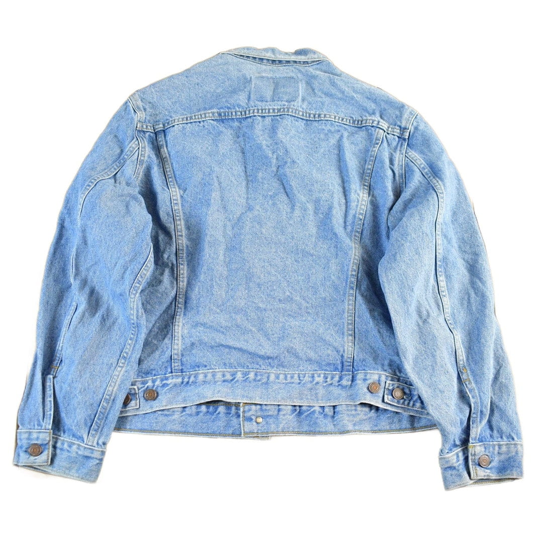 Vintage 1990s Levi's Denim Jean Trucker Men's Medium - Image 2