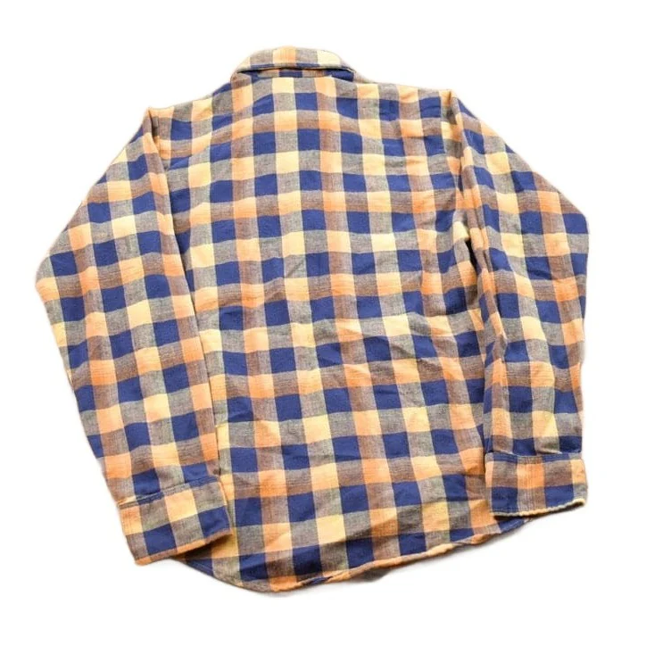 Vintage 1990s Levi's Plaid Flannel Button Up Shirt Men's 2XS - Image 2