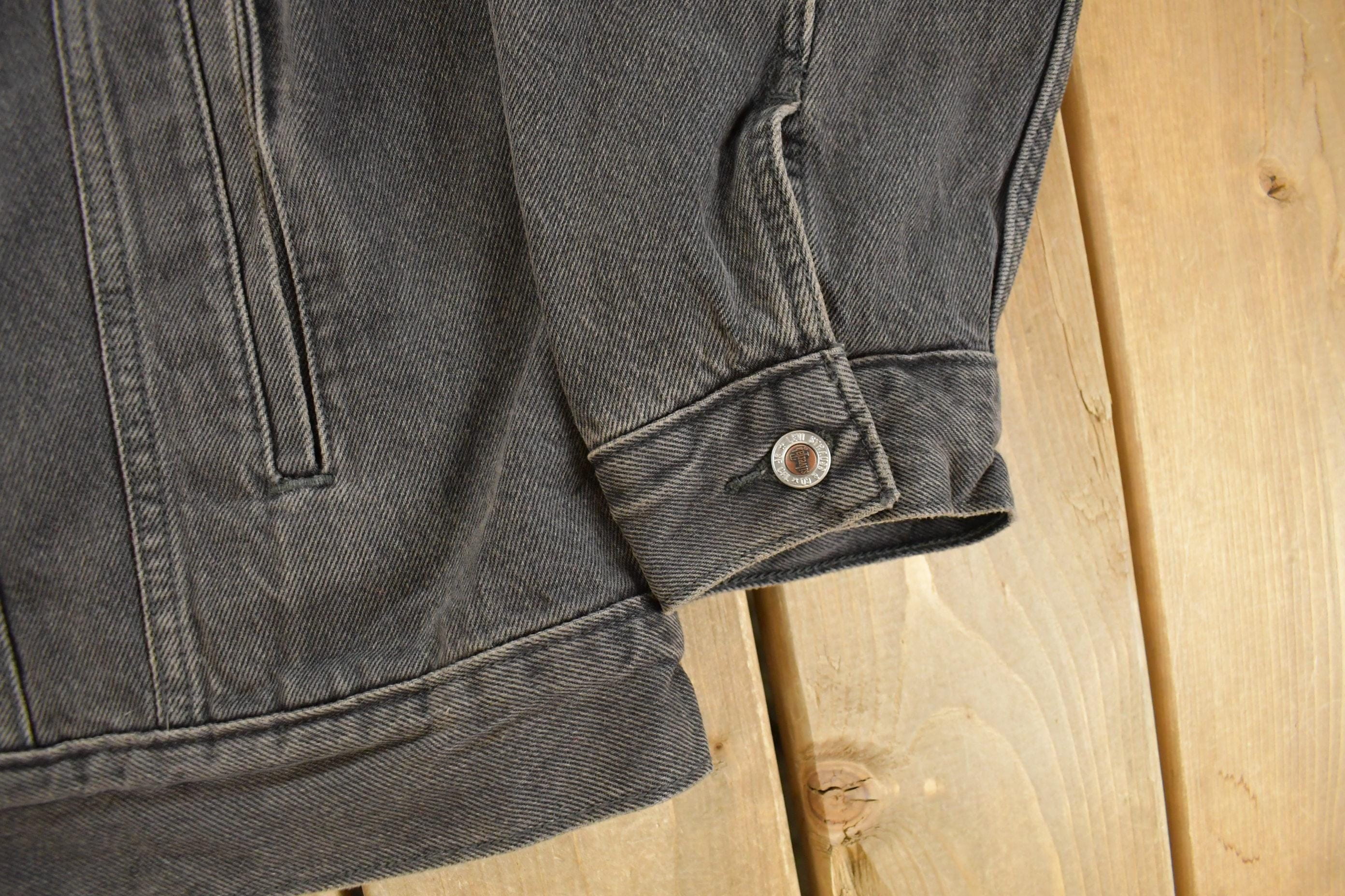 Vintage 1990s Levi's SilverTab Denim Jean Jacket Men's Large - Image 4