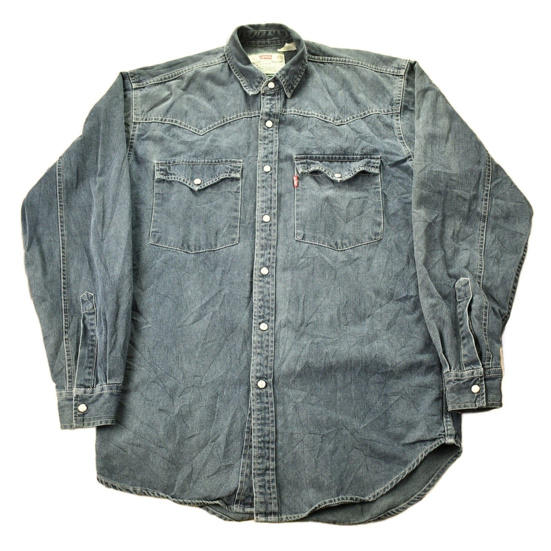 Vintage 1990s Levi's Snap Button Up Shirt Men's Small
