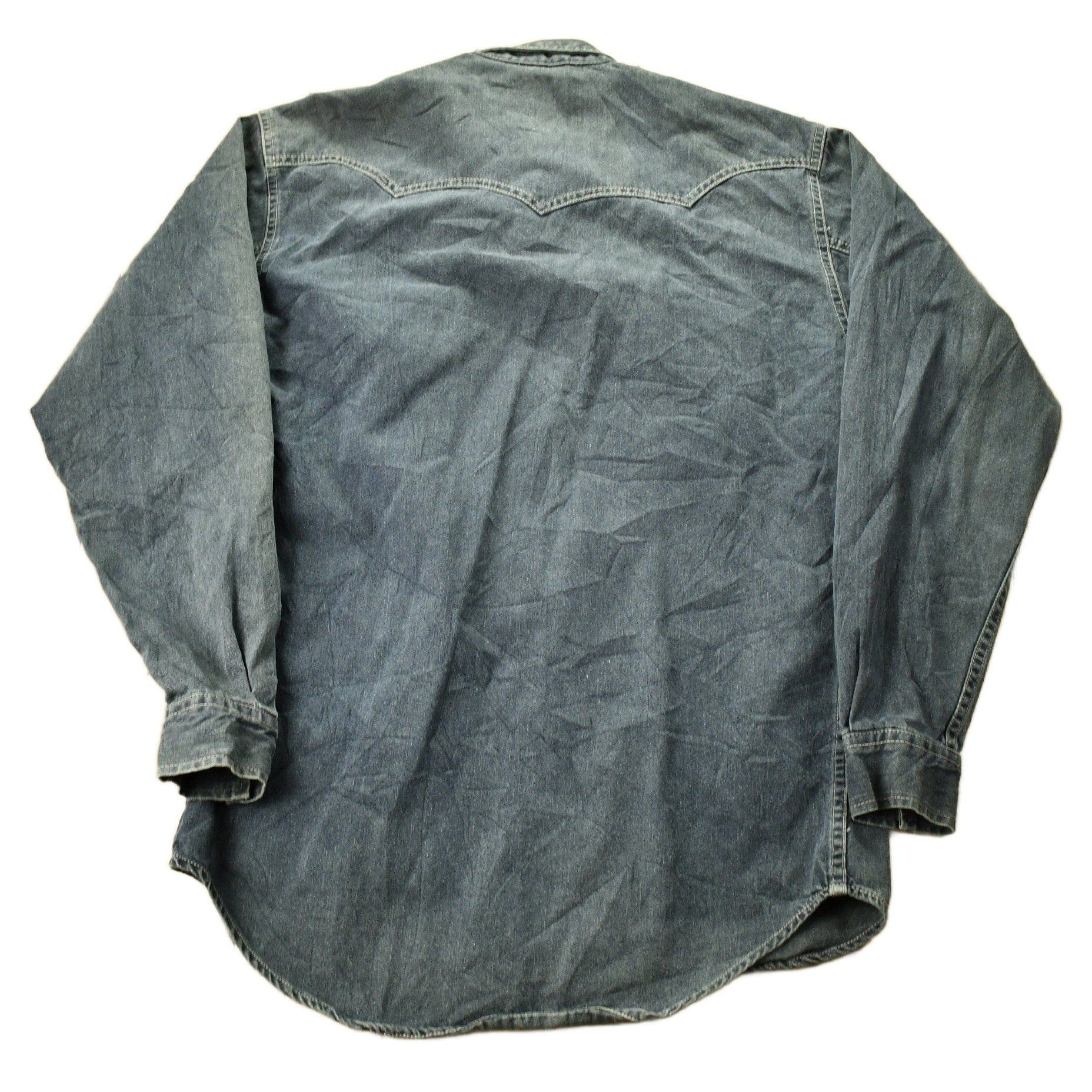 Vintage 1990s Levi's Snap Button Up Shirt Men's Small - Image 2