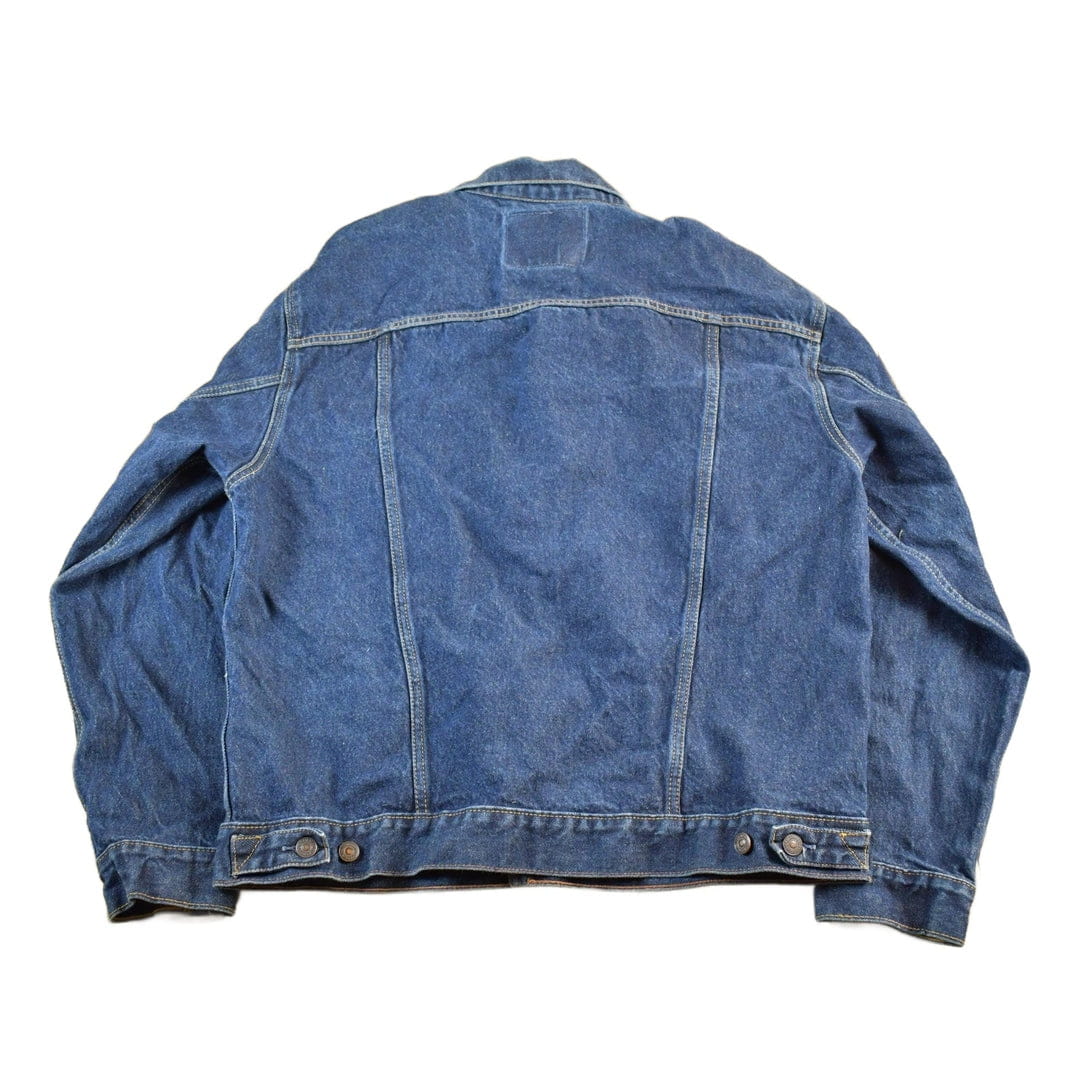 Vintage 1990s Levi's Strauss Signature Denim Jean Trucker Men's Large - Image 2