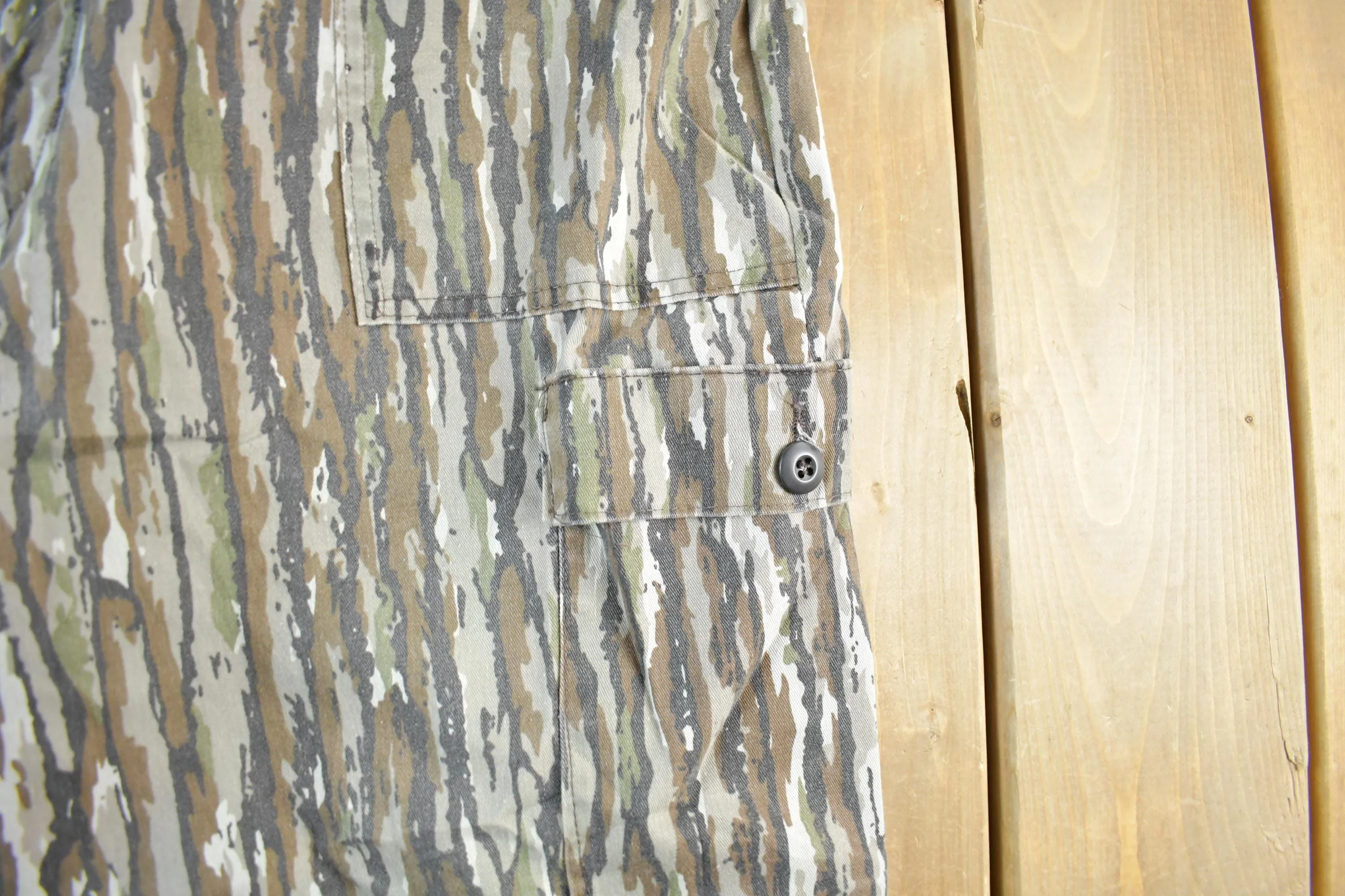 Vintage 1990s Liberty Forest Camo Cargo Hunting Pants Men's XL 40 x 25 - Image 3