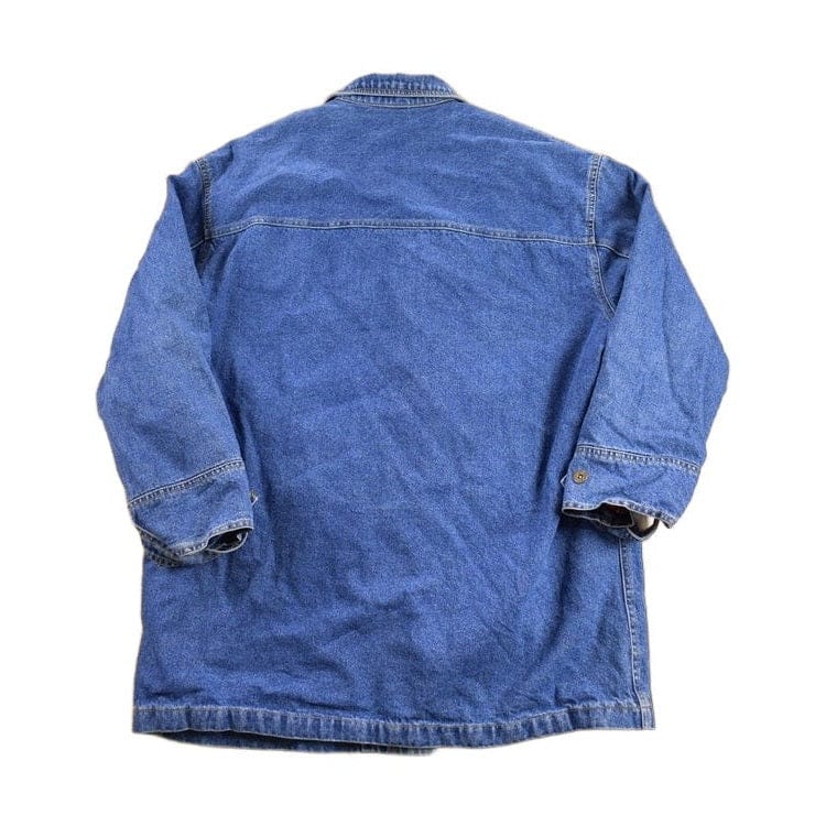 Vintage 1990s Liz Claiborne Denim Jean Jacket Men's Large - Image 2