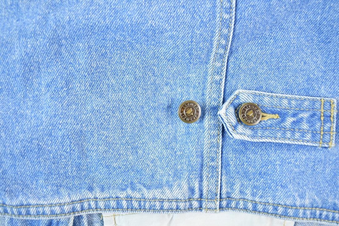 Vintage 1990s Lizwear Denim Button Up Cowgirl Vest Women's M - Image 6
