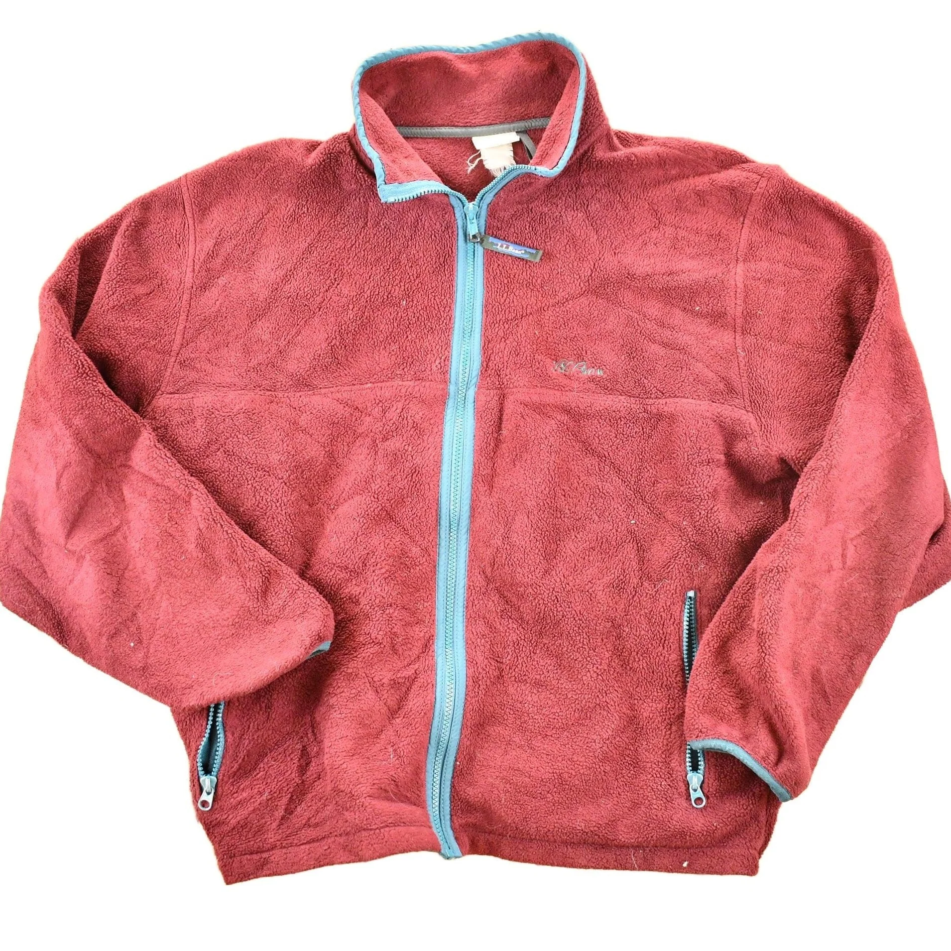 Vintage 1990s LL Bean Fleece Outdoorsman Sweater Mens XL Cropped