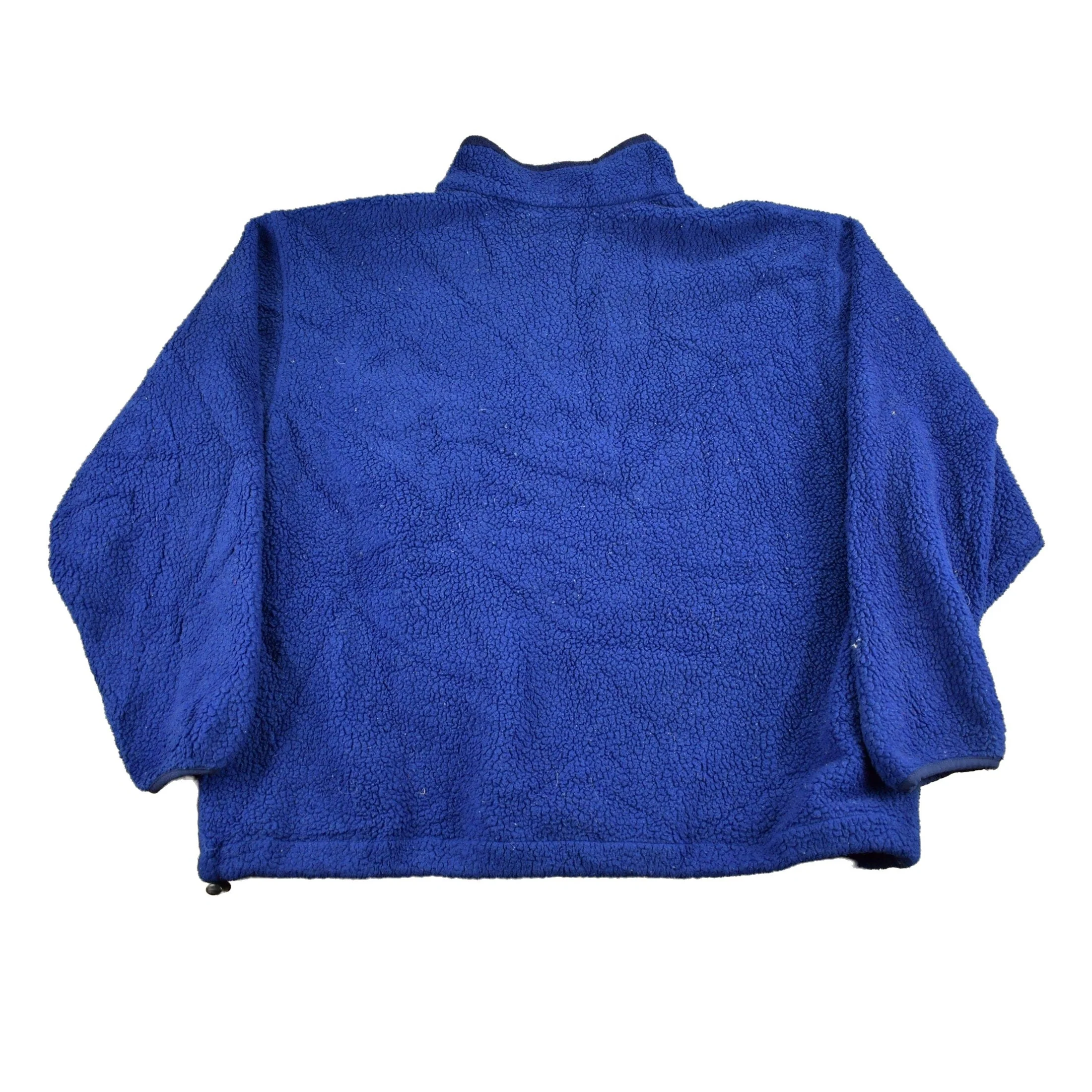 Vintage 1990s LL Bean Half Zip Fleece Sweater Men's Medium - Image 2