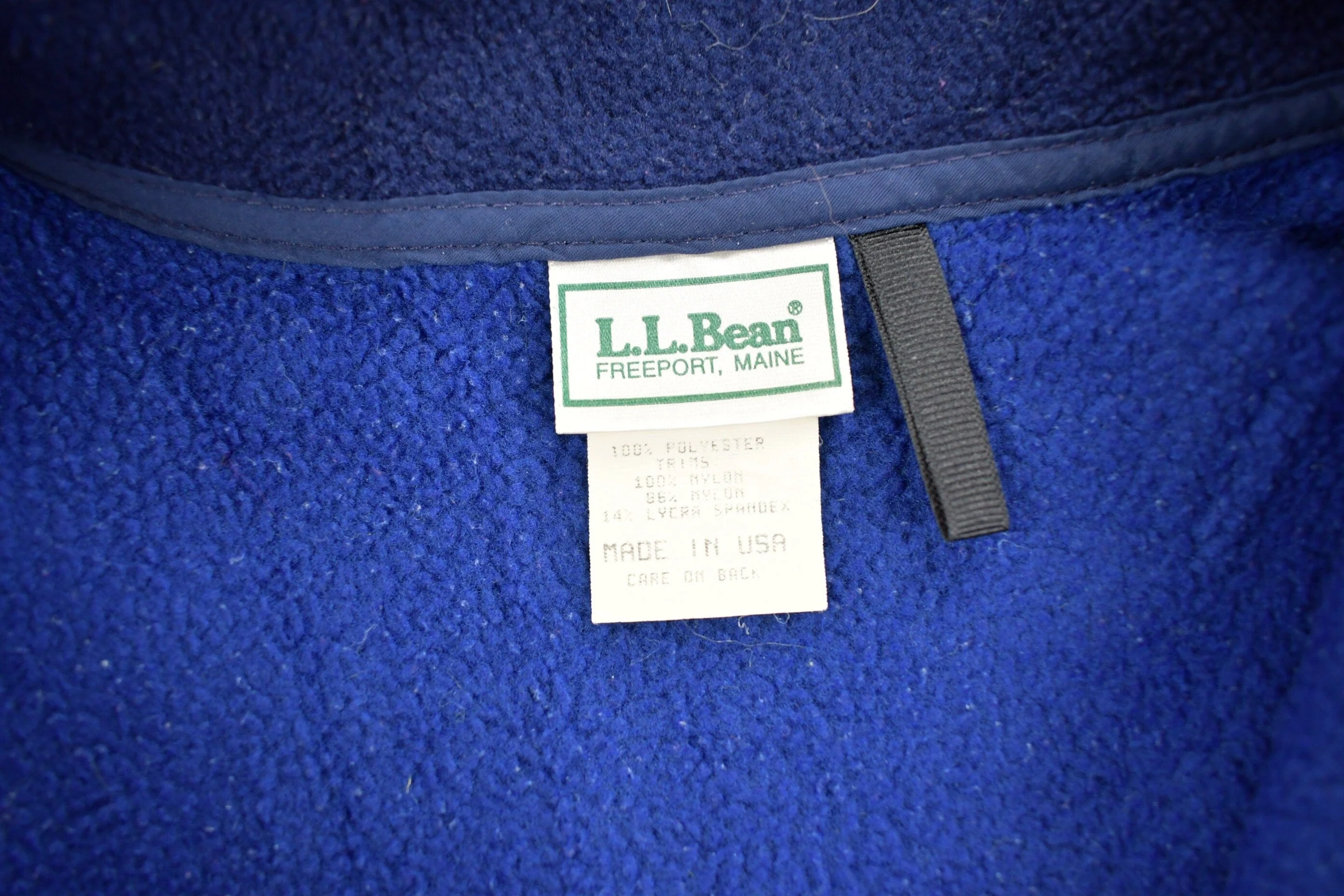 Vintage 1990s LL Bean Half Zip Fleece Sweater Men's Medium - Image 5