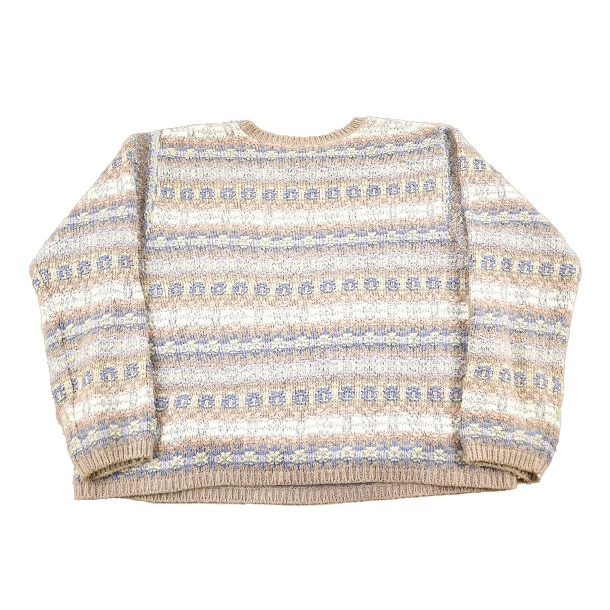 Vintage 1990s LL Bean Women's Knit Crewneck Sweater Women's M - Image 2