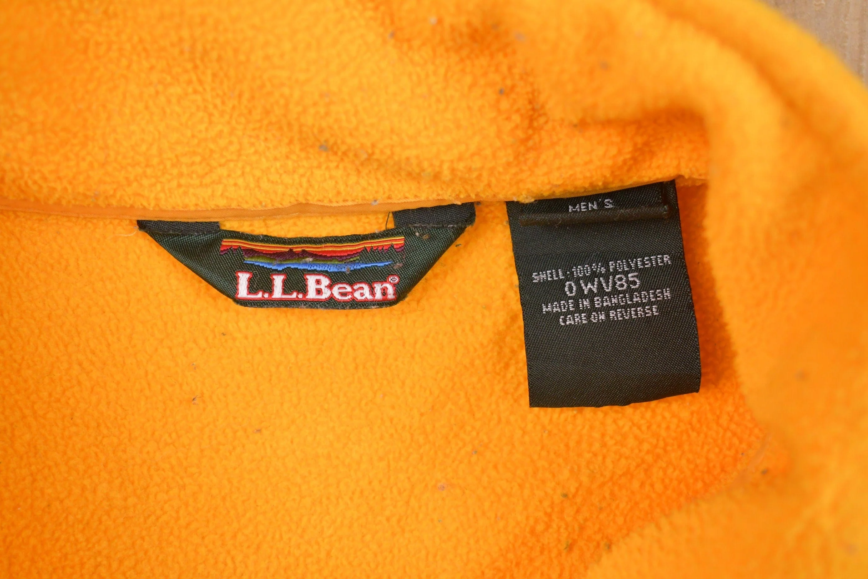 Vintage 1990s LL Bean Zip Up Fleece Sweater Men's XL - Image 3