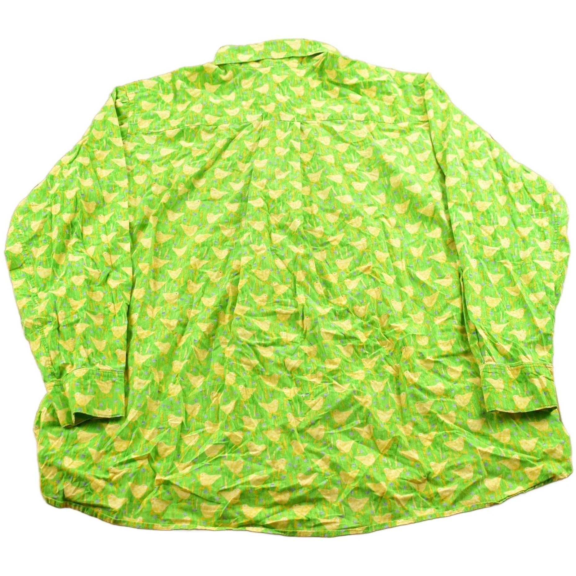 Vintage 1990s Lloyd Johnson Duckling Pattern Button Up Shirt Men's XL - Image 2