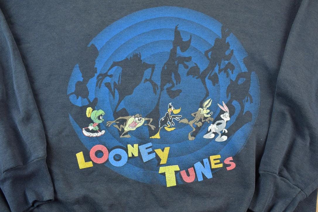 Vintage 1990s Looney Tunes Crewneck Sweatshirt Made In USA Men's XL - Image 3