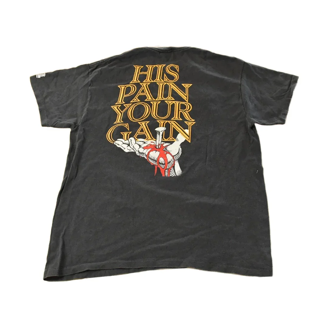Vintage 1990s Lord's Gym Graphic Living Epistles T-Shirt Men's L - Image 2